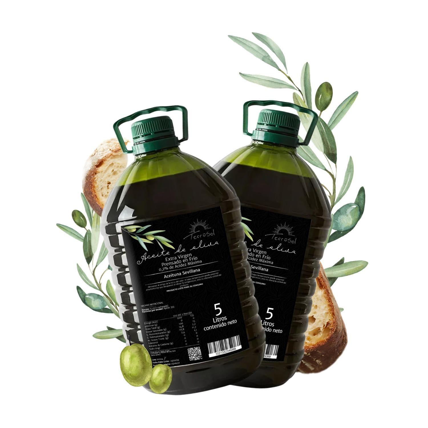 Aceite de Oliva Bidones Terrasol 2 x 5L (total 10 litros)-0
