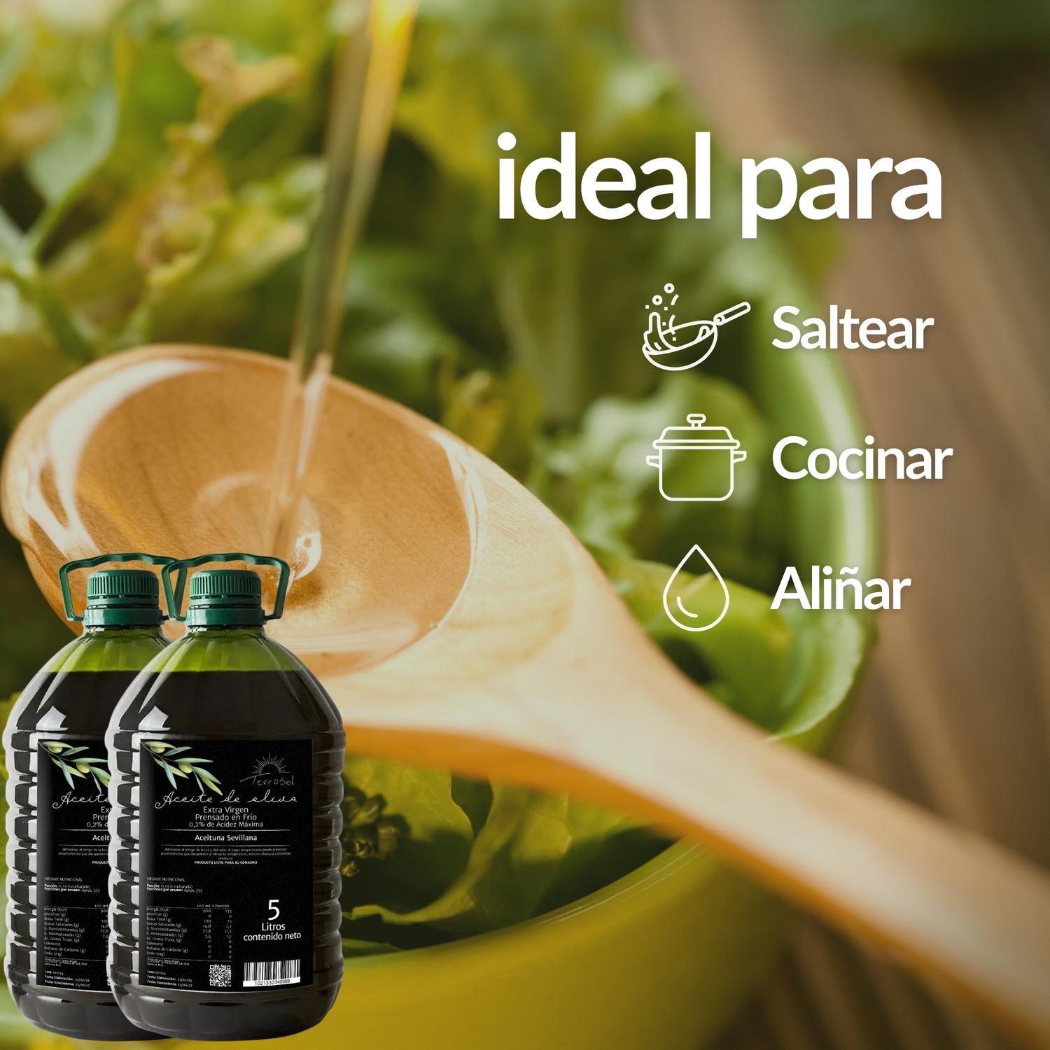 Aceite de Oliva Bidones Terrasol 2 x 5L (total 10 litros)-4