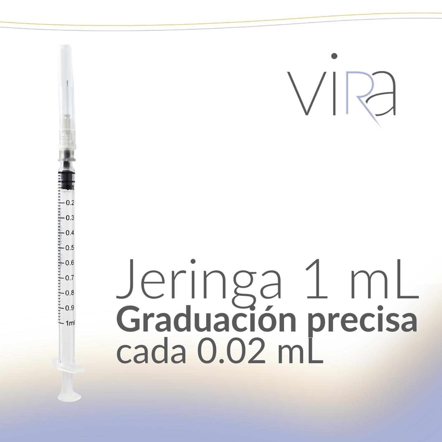 Jeringa Tuberculina 1 Ml Luer Slip 27g * 1/2 1ml 100u viRa-3