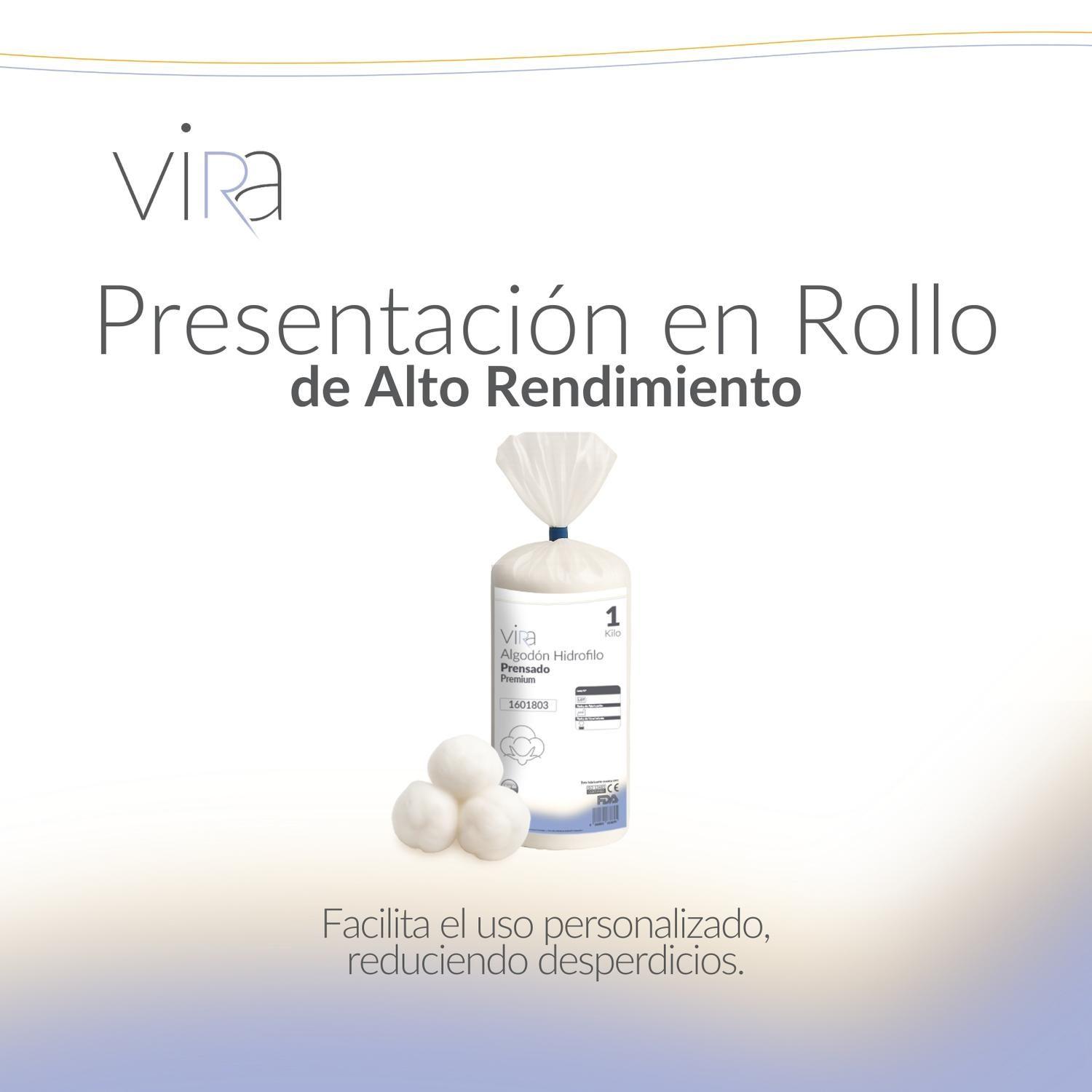 Algodón Hidrófilo Prensado Premium Suave 1kg viRa-4