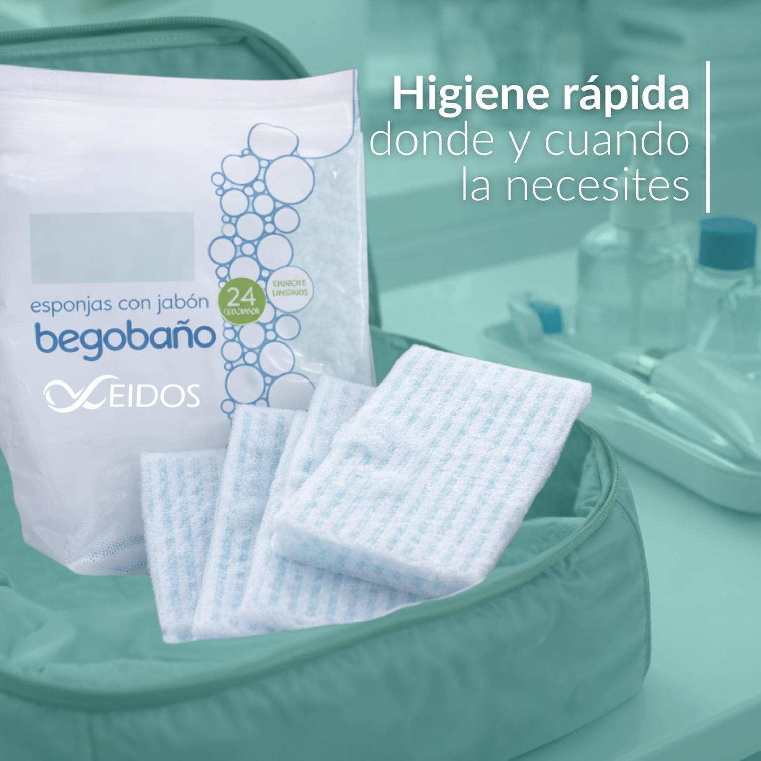 Esponja Jabonosa Desechable Begobaño Enjuague 120 unidades-7