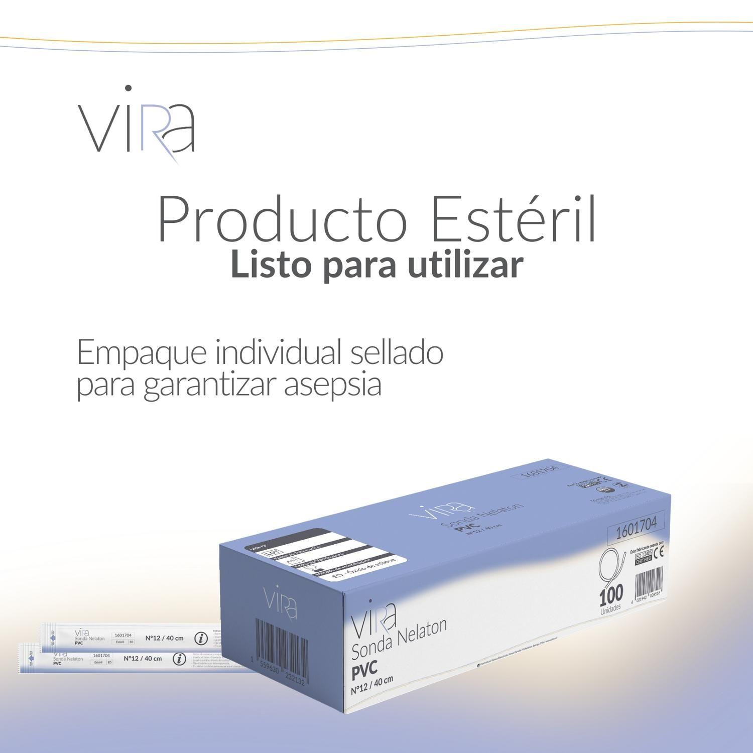 Sonda Nelaton 40 Cms 12Fr 100 Unidad-6