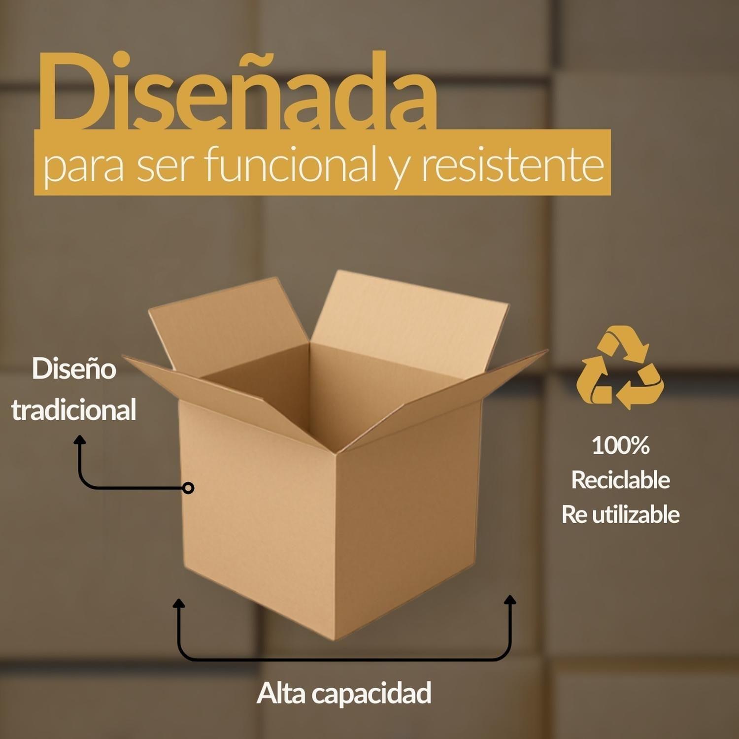 Cajas Cartón Mudanza 60x40x40 Embalajes 10 Unidades VITRAUSS-4