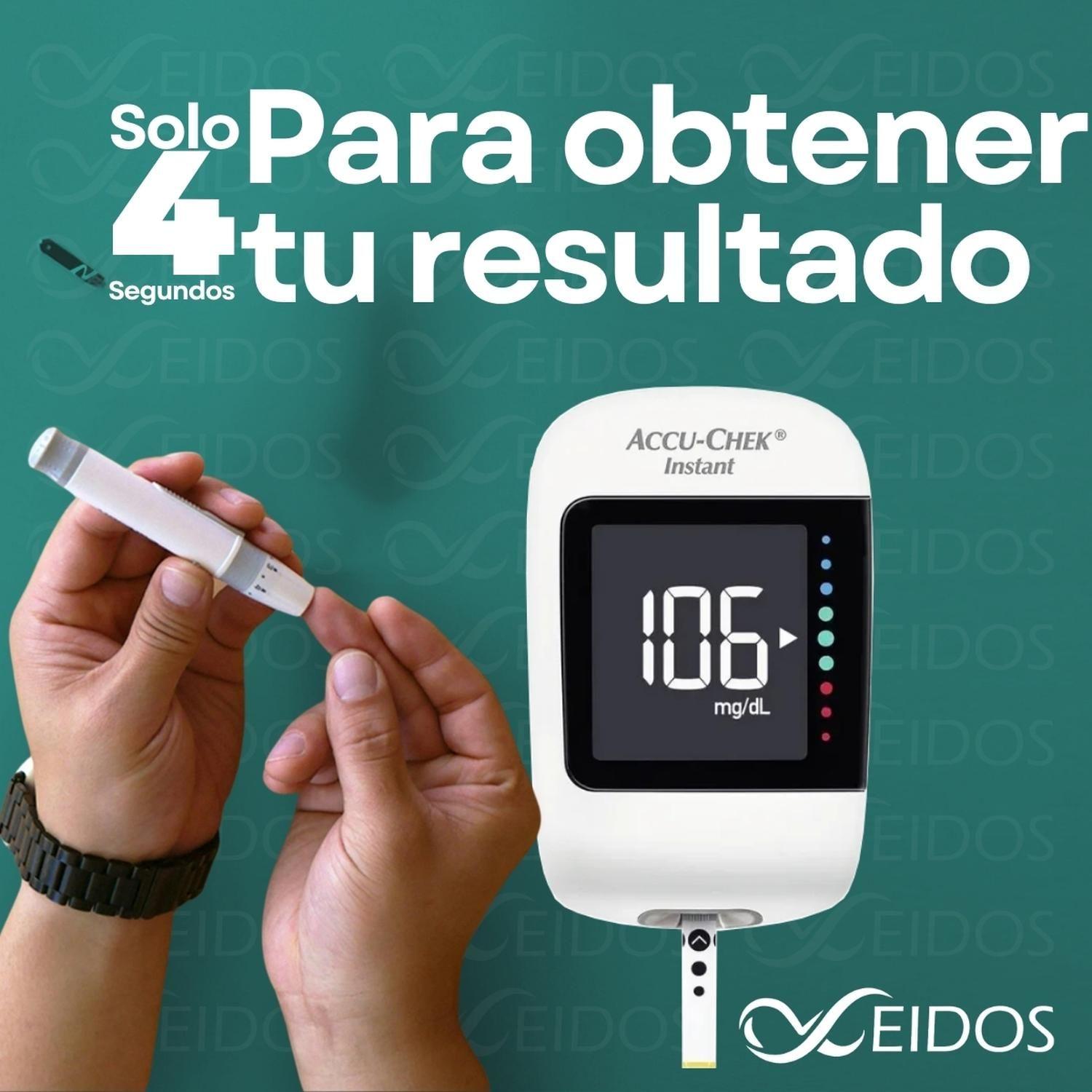 Pack Glucometro Accu-chek® Instant + 50 Tiras + 10 Lancetas-4