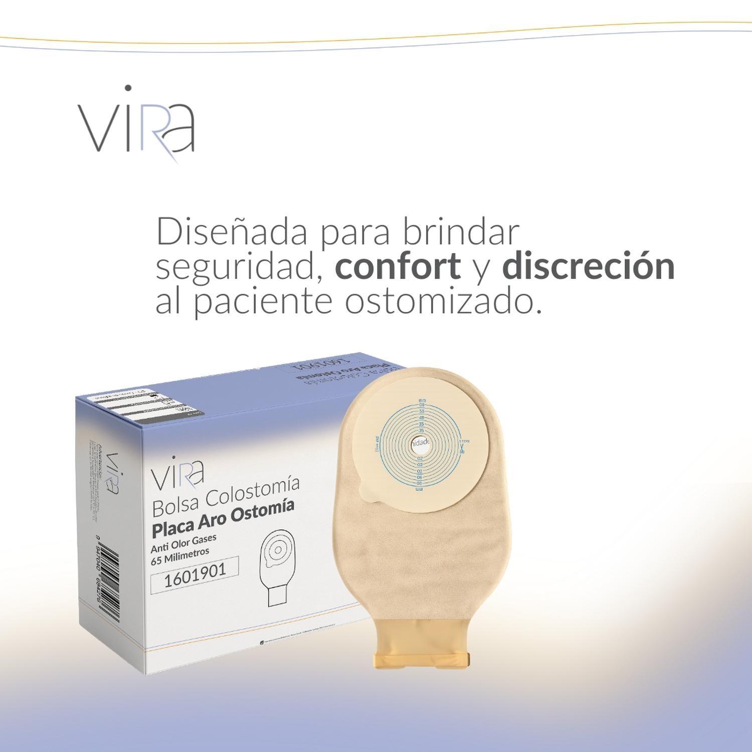 20 x Bolsa Colostomía Drenable Anti Olor Gases Recta viRa-2