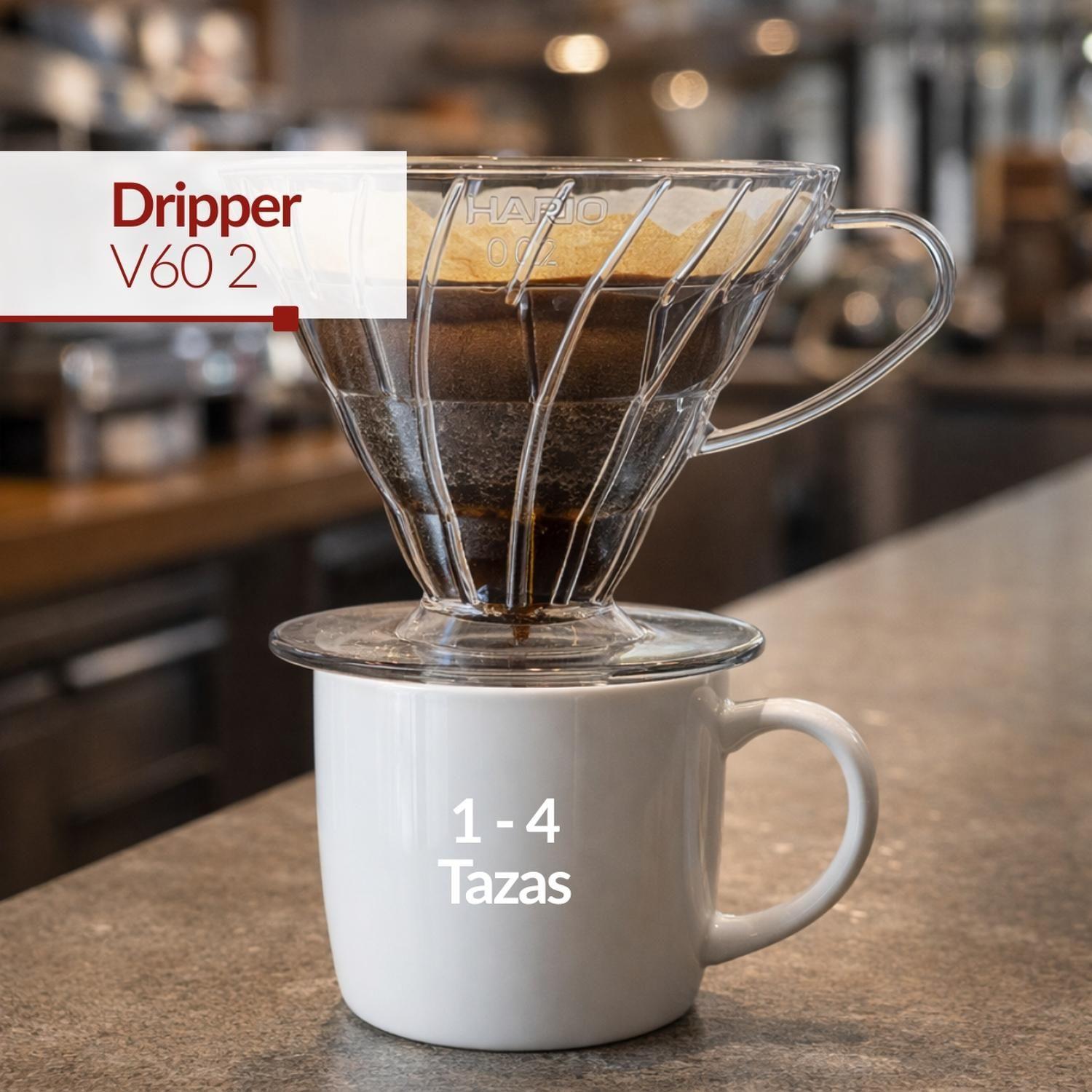Dripper V60 Cafetera 02 Hario Cono de Goteo para Cafe-2