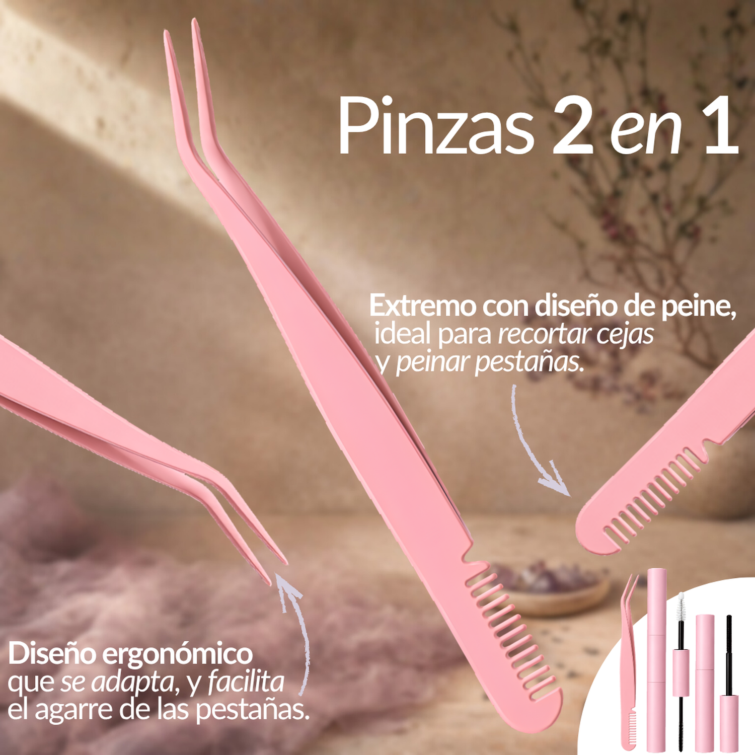 Pestañas Postizas Extensiones Kit Completo 280 Racimos Plie-2