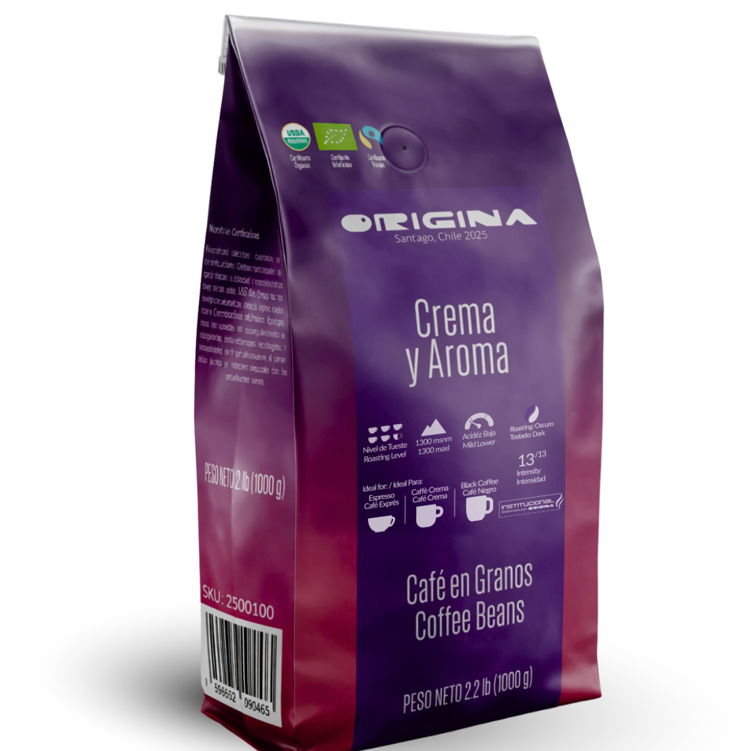 Cafe Espresso Origina Expert Crema y Aroma Grano Entero 1kg-1