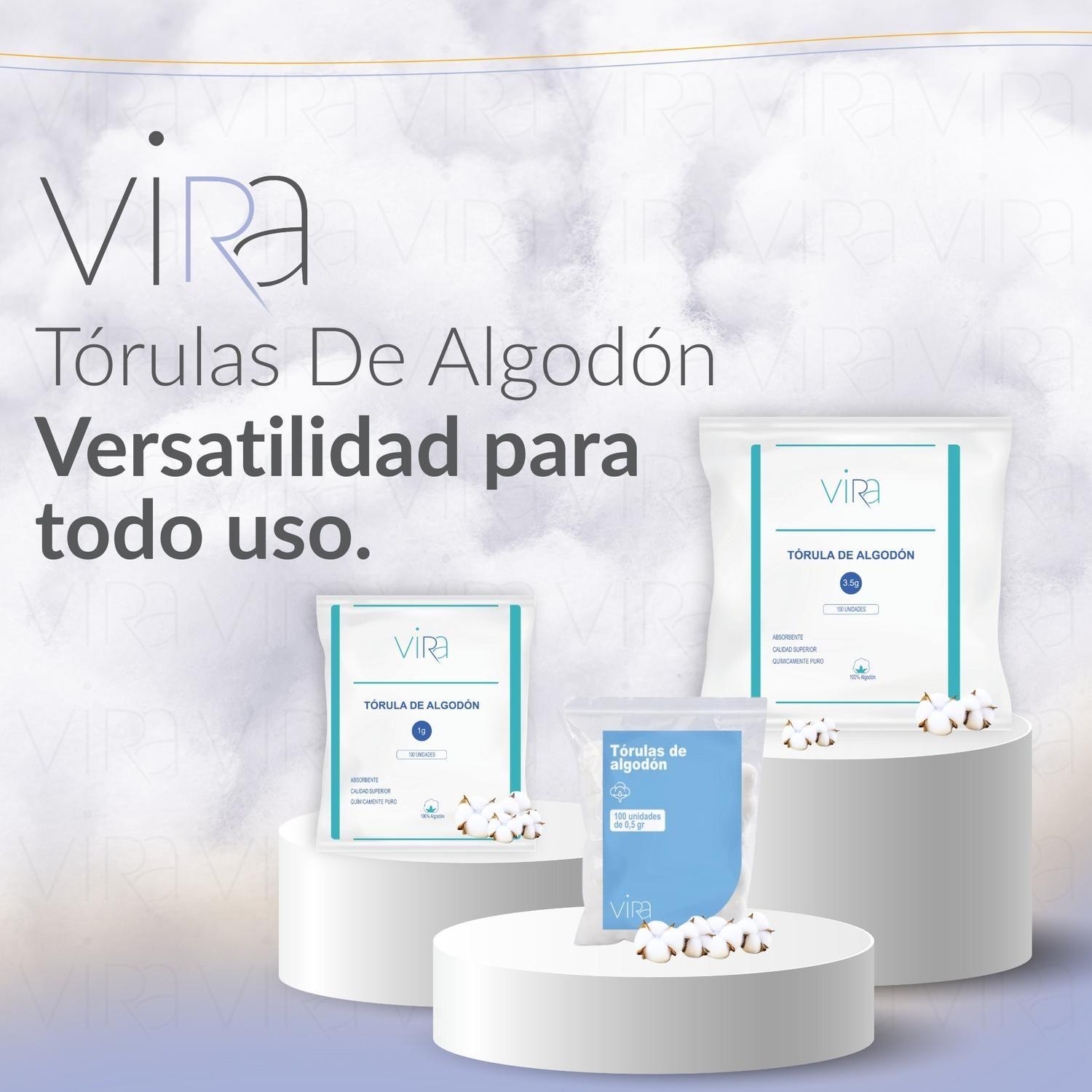 Tórulas de Algodón Premium 0.5gr X 100 Unidades | viRa-1
