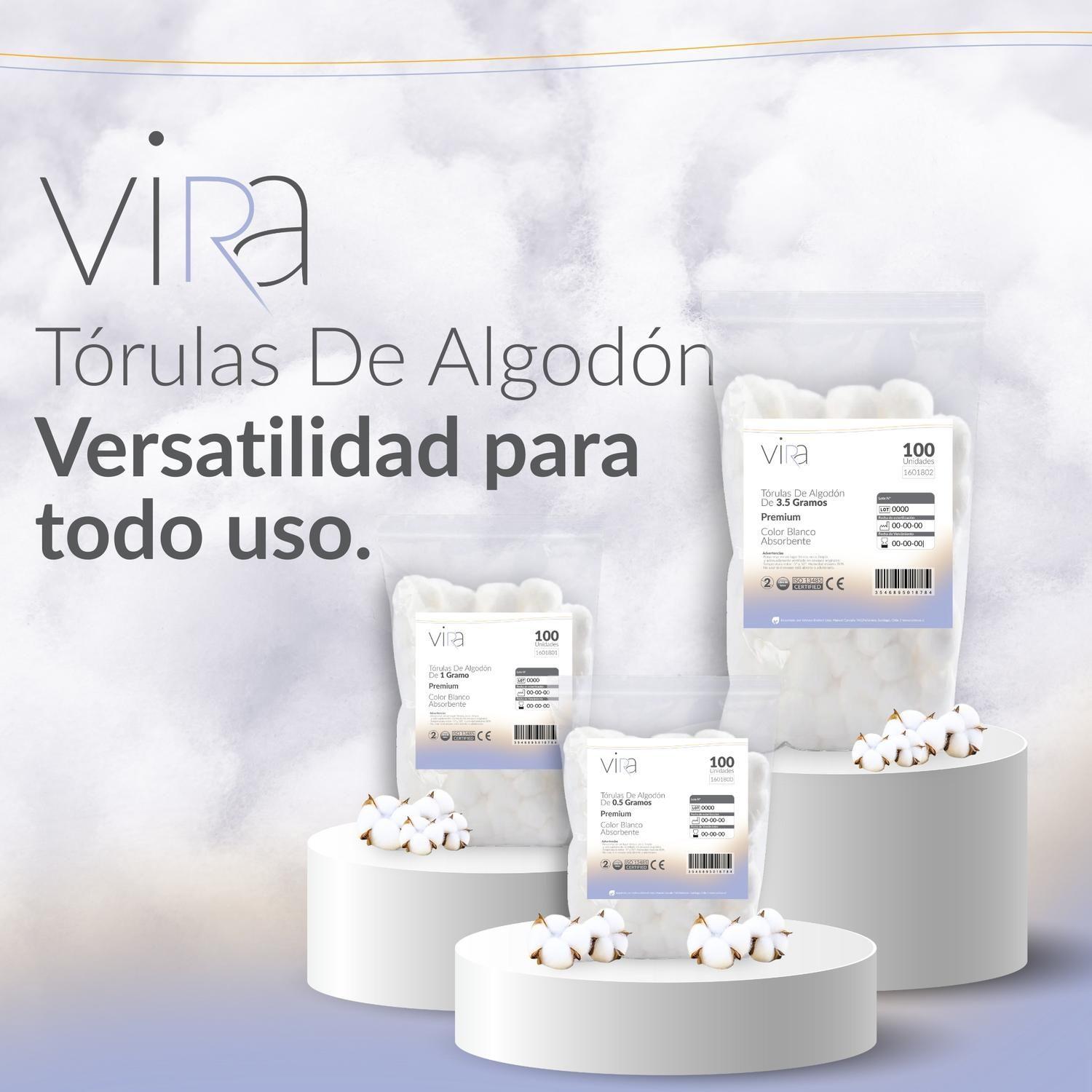 Tórulas de Algodón Premium 0.5gr X 100 Unidades | viRa-3