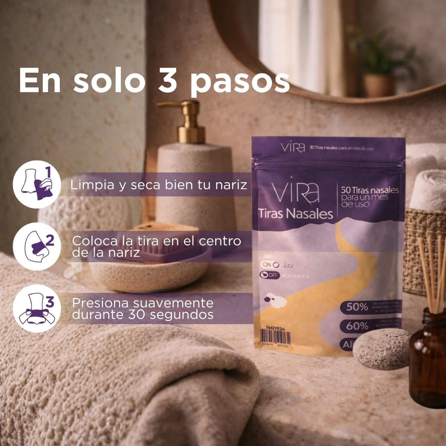 Tiras Nasales Parche Nasal | 30 Días | Dormir Mejor | viRa-3