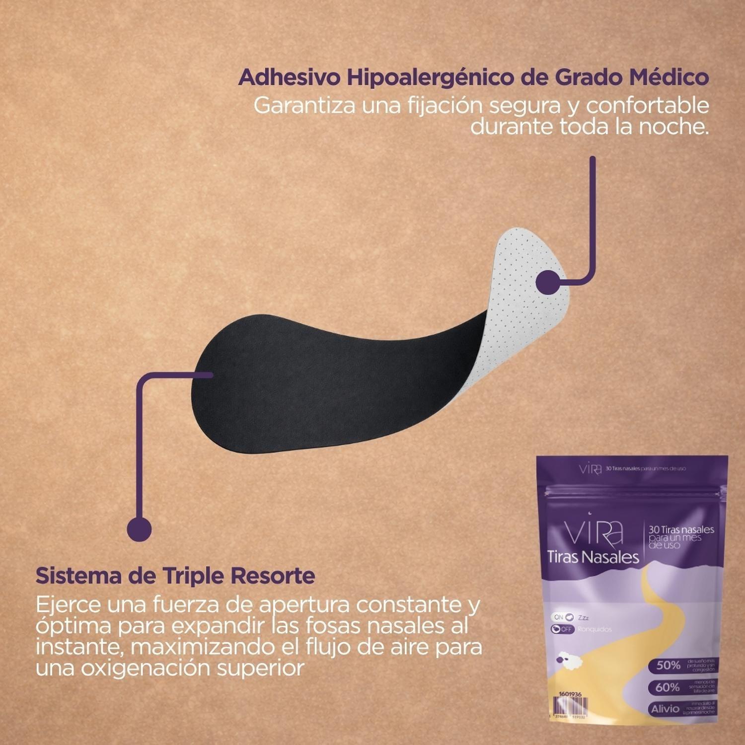 Tiras Nasales Parche Nasal | 30 Días | Dormir Mejor | viRa-6