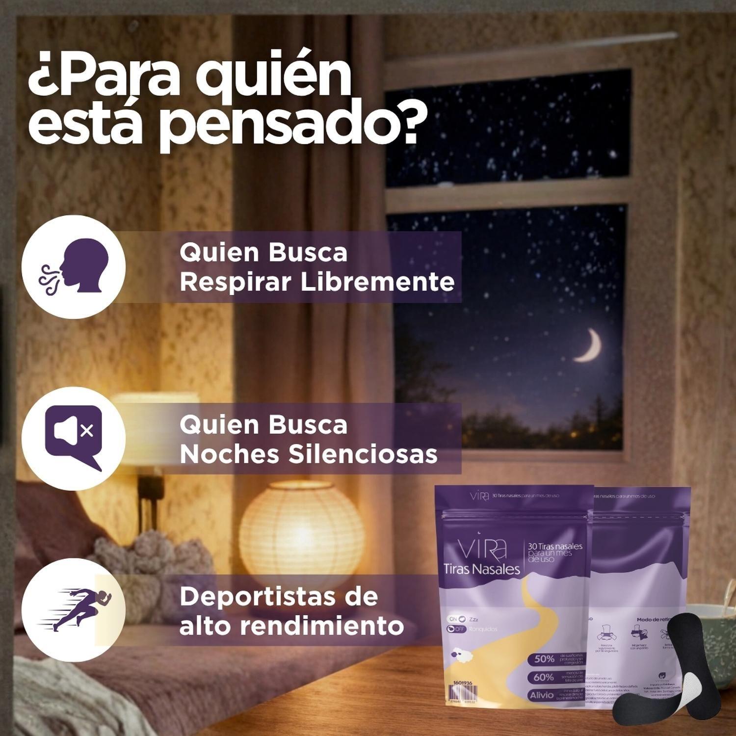 Tiras Nasales Parche Nasal | 30 Días | Dormir Mejor | viRa-7