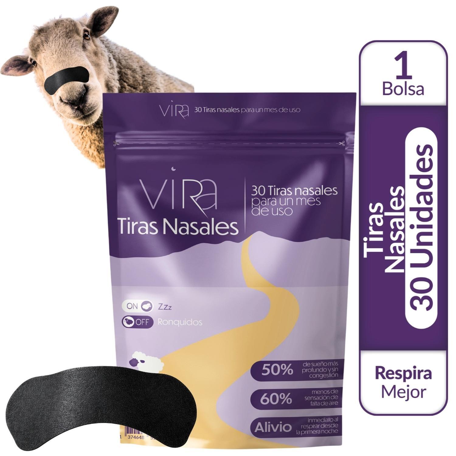 Tiras Nasales Parche Nasal | 30 Días | Dormir Mejor | viRa-1