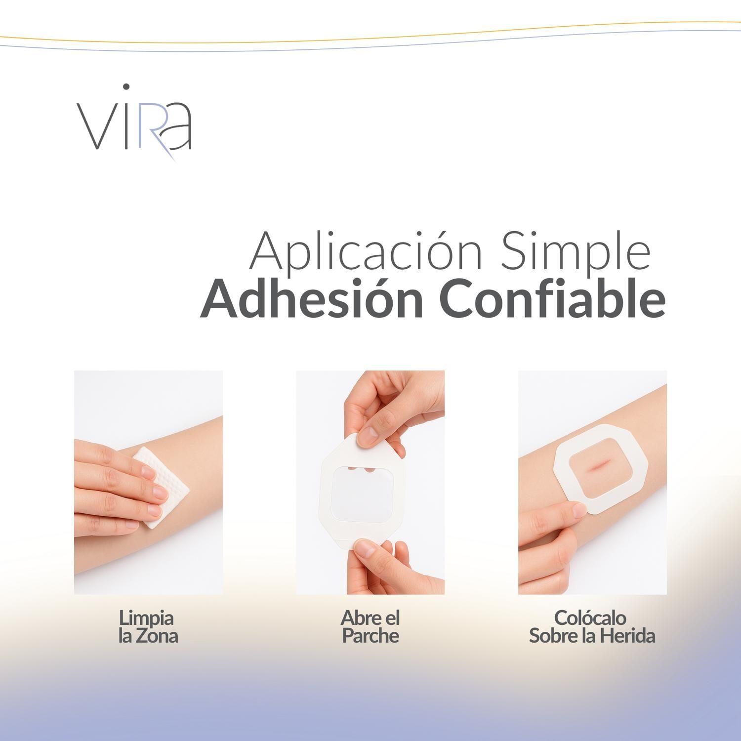 Apósito Adhesivo Transparente 10x12cm Estéril 50u viRa-5