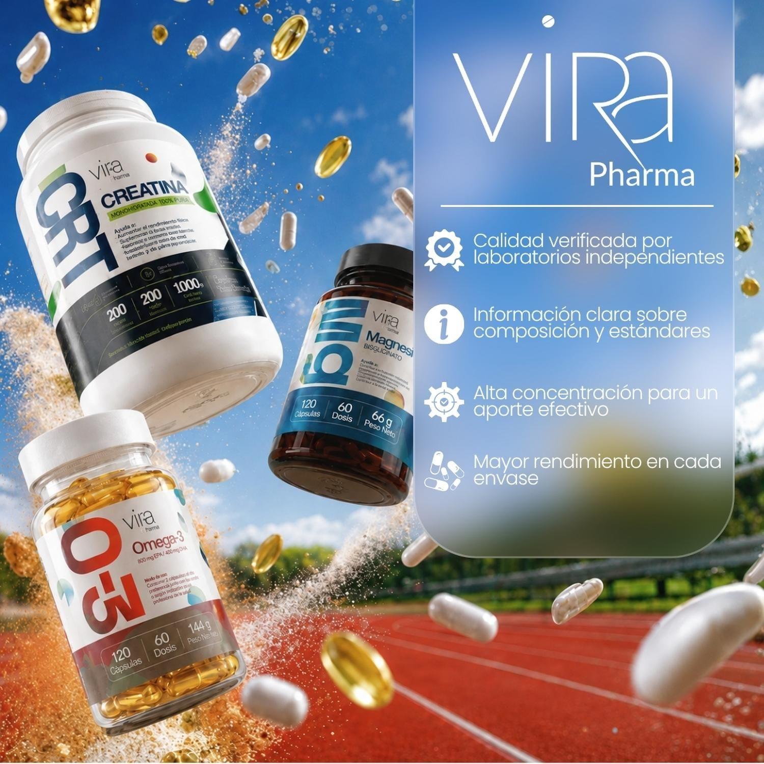 Omega 3 Up viRa 800 EPA 400 DHA Sin Sabor 240 Capsulas 60Dia-9