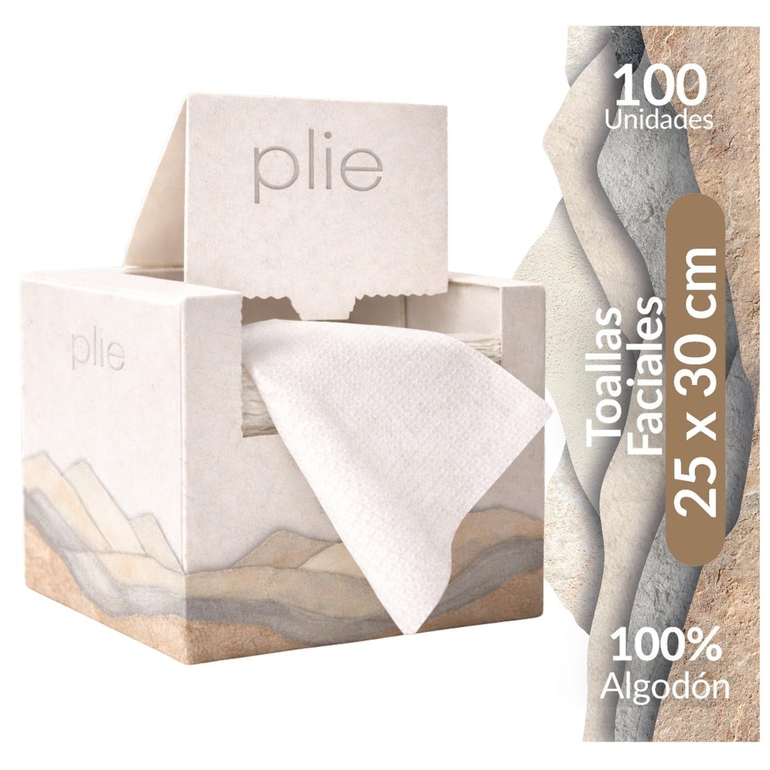 Toalla Facial Desechable De Algodón 25x30 Cm 50 Pcs Plie-1