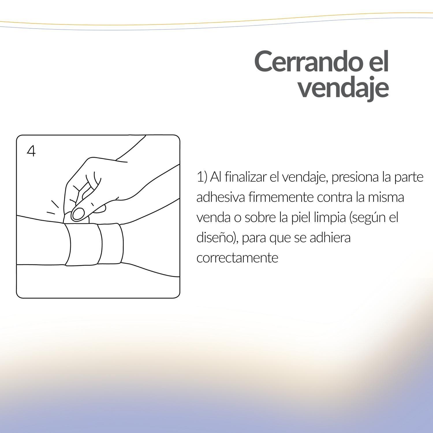 Venda Gasa Stretch Elasticada Fijacion Adhesiva 10cm x 10m-7
