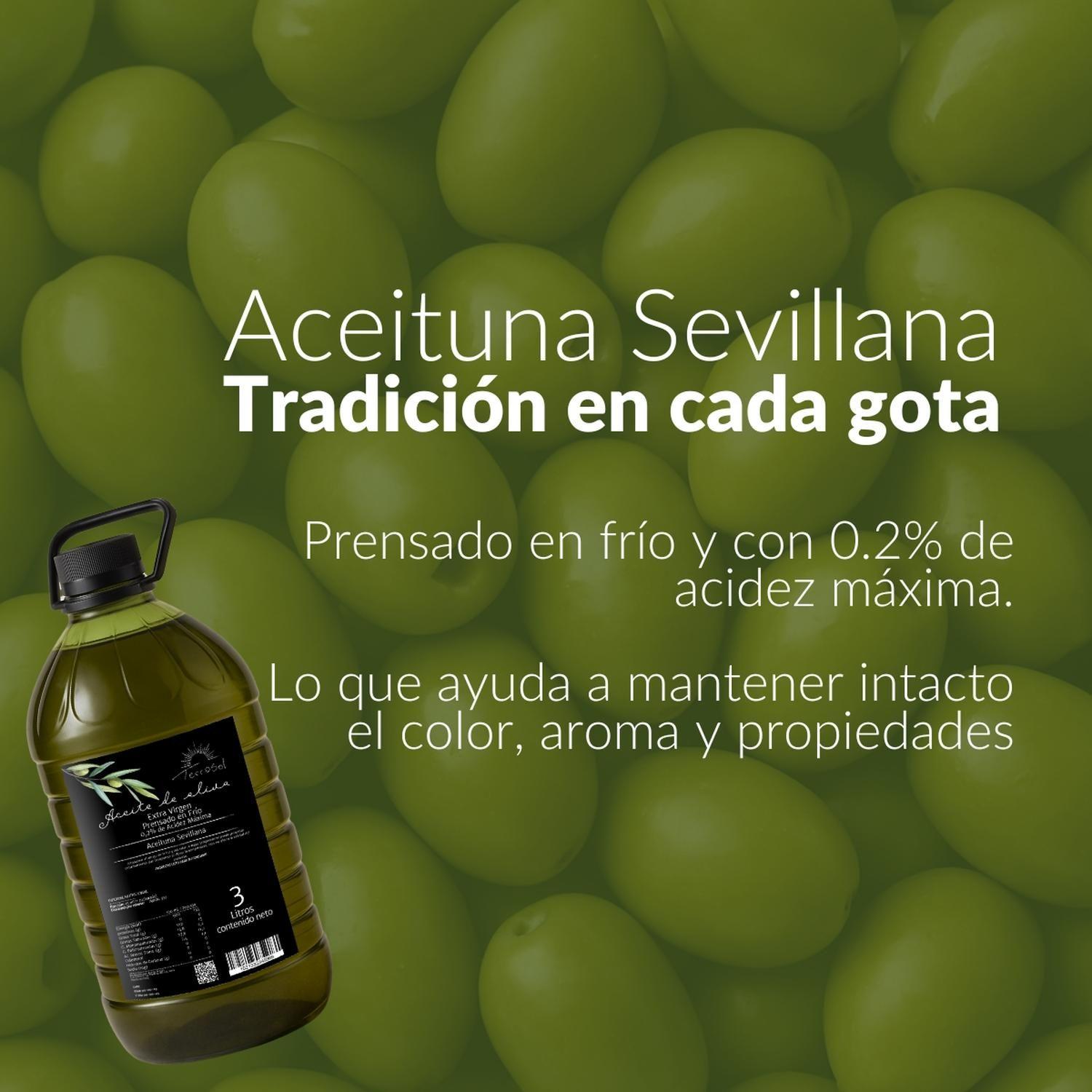 Aceite de Oliva 3L Extra Virgen Terrasol Bajo en Acidez-2