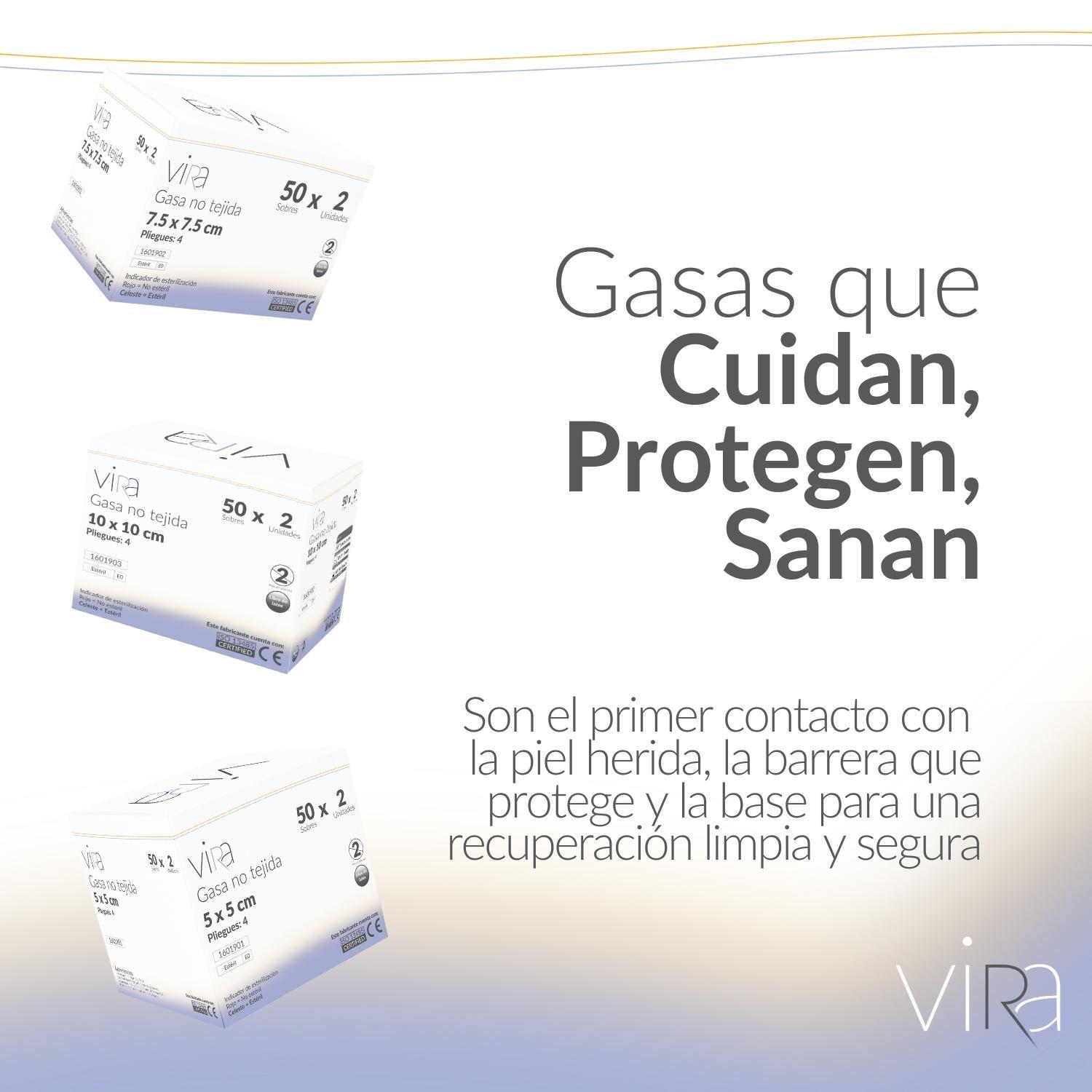 Gasa Estéril No Tejida 10x10 50 Sobres x 2 (100u) viRa-4
