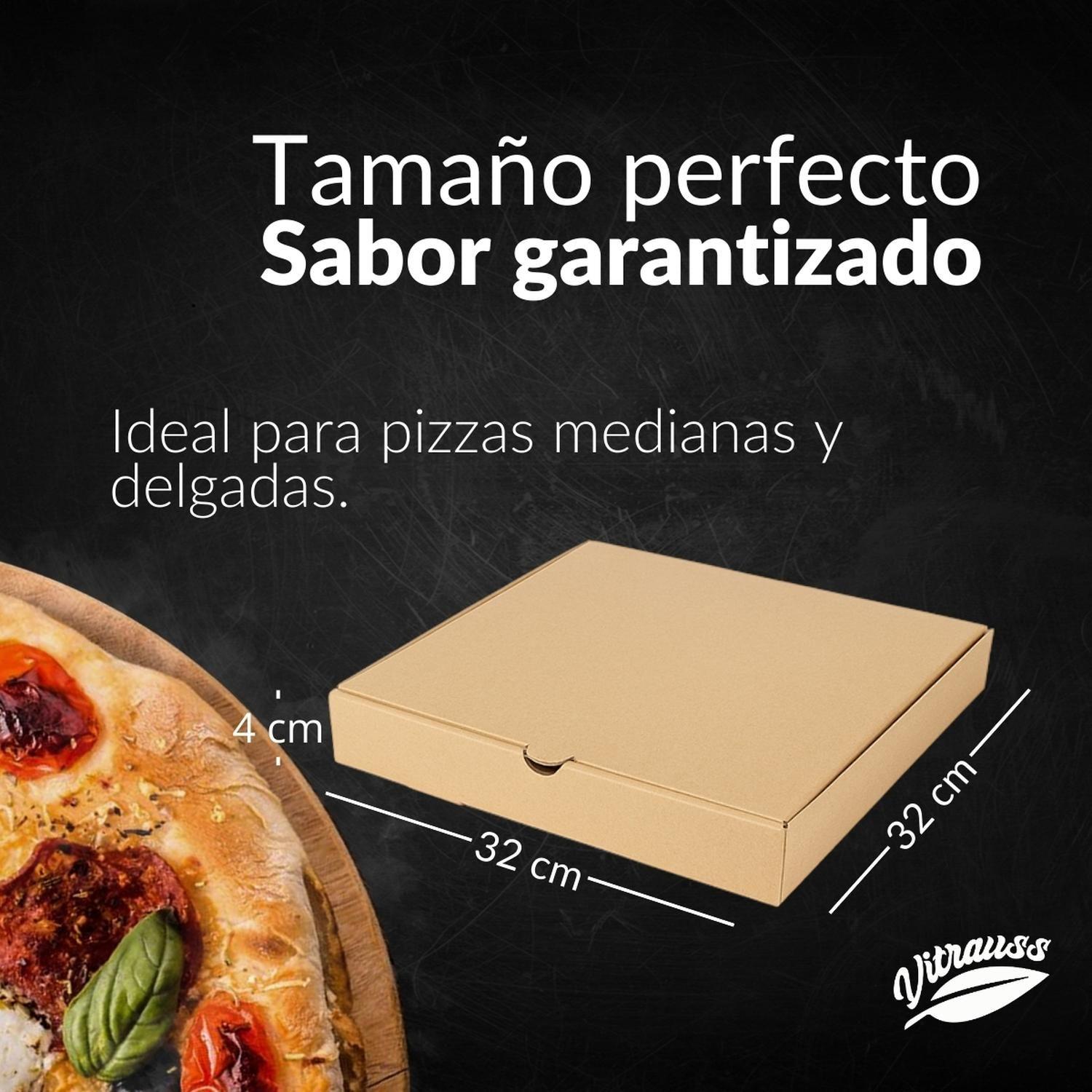 Caja Para Pizza 32x32x4cm 50 Unidades Vitrauss-2
