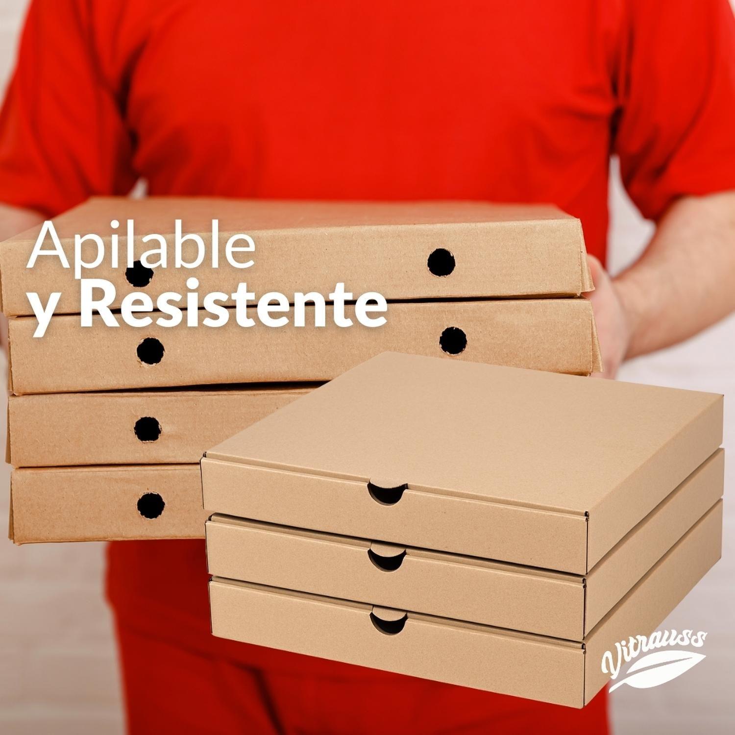Caja Para Pizza 32x32x4cm 50 Unidades Vitrauss-5