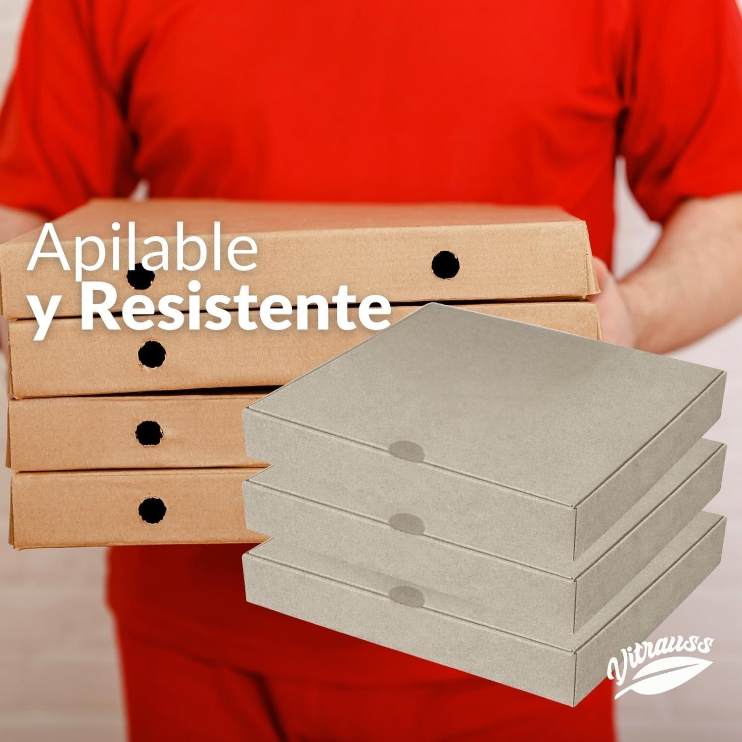 Caja Para Pizza 32x32x4cm 50 Unidades Vitrauss-5