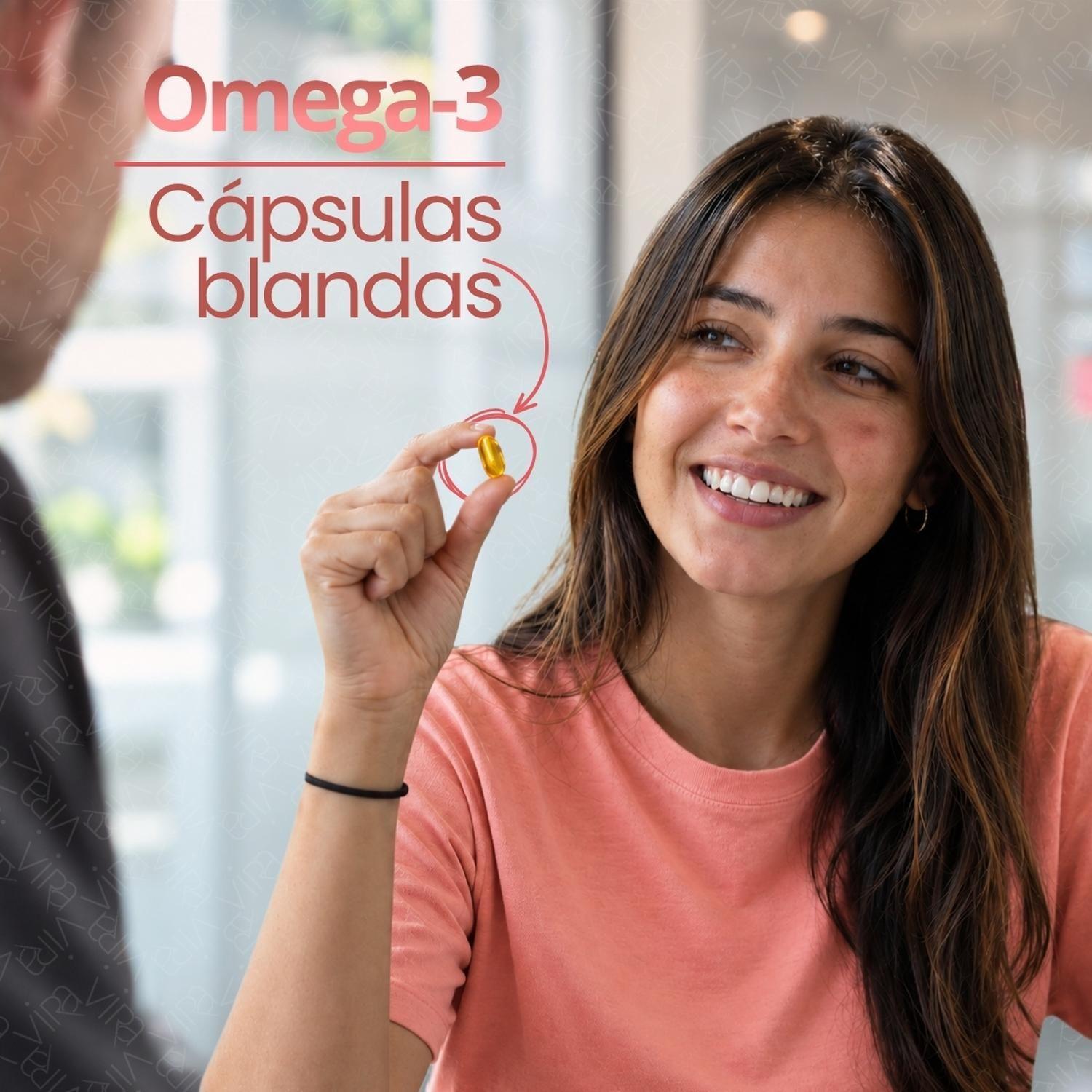 Omega 3 Up viRa 800 EPA 400 DHA Sin Sabor 120 Capsulas 60Dia-6