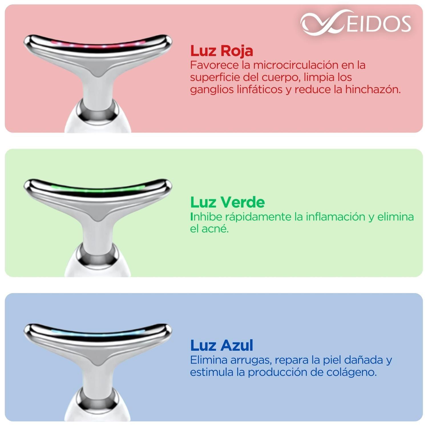 Masajeador Facial Terapia Luz Roja Escultor Rostro y Cuello-2