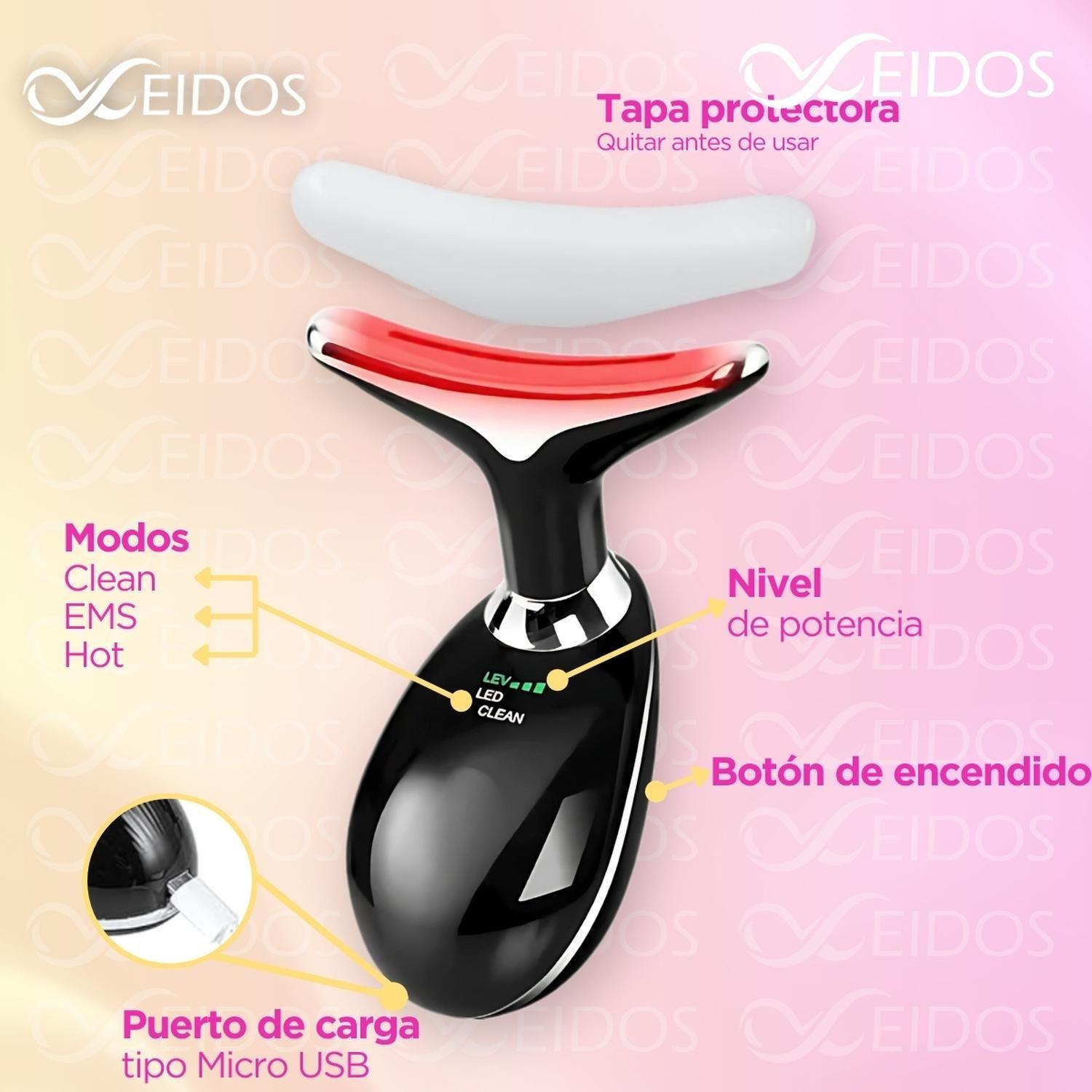 Masajeador Facial Terapia Luz Roja Escultor Rostro y Cuello-3