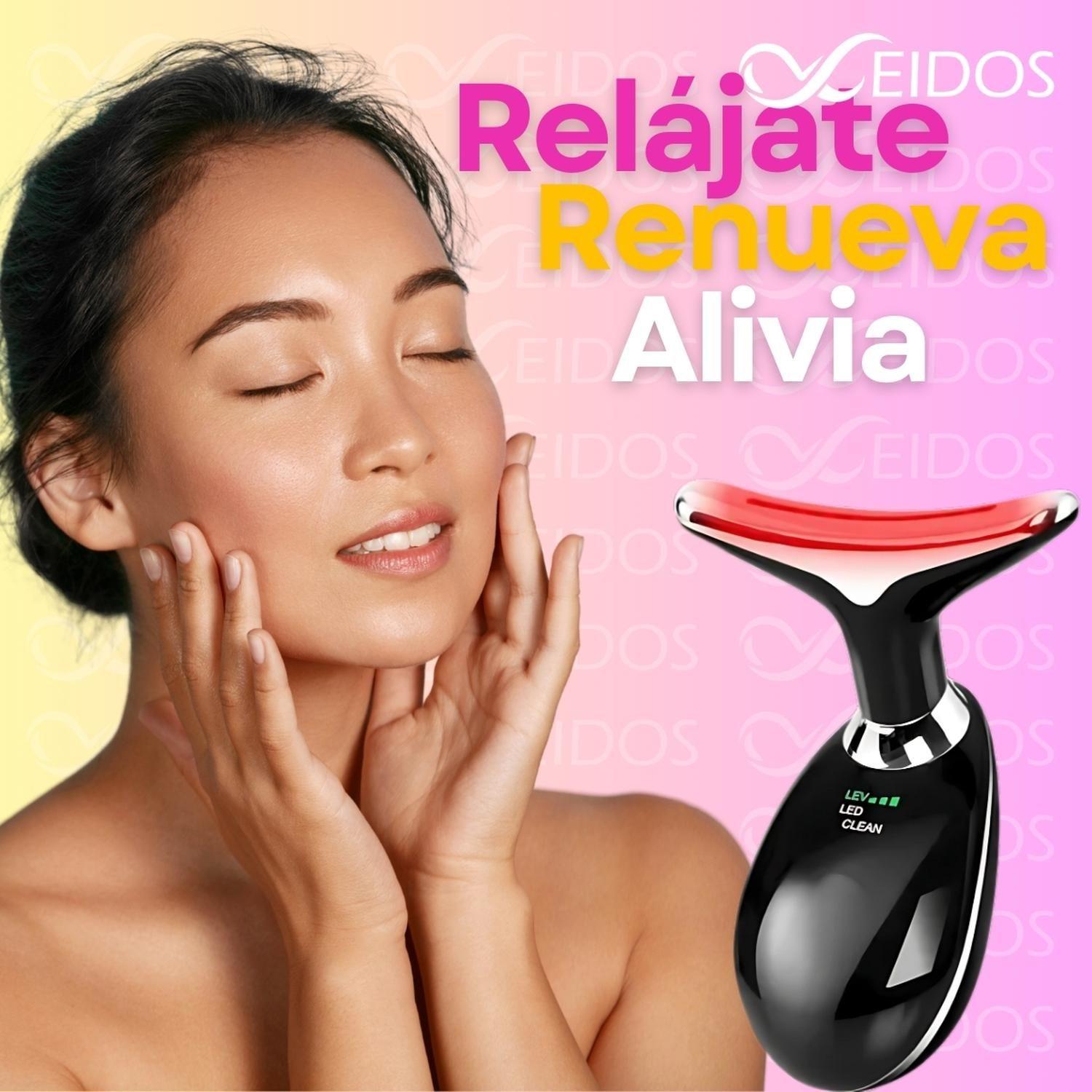 Masajeador Facial Terapia Luz Roja Escultor Rostro y Cuello-6