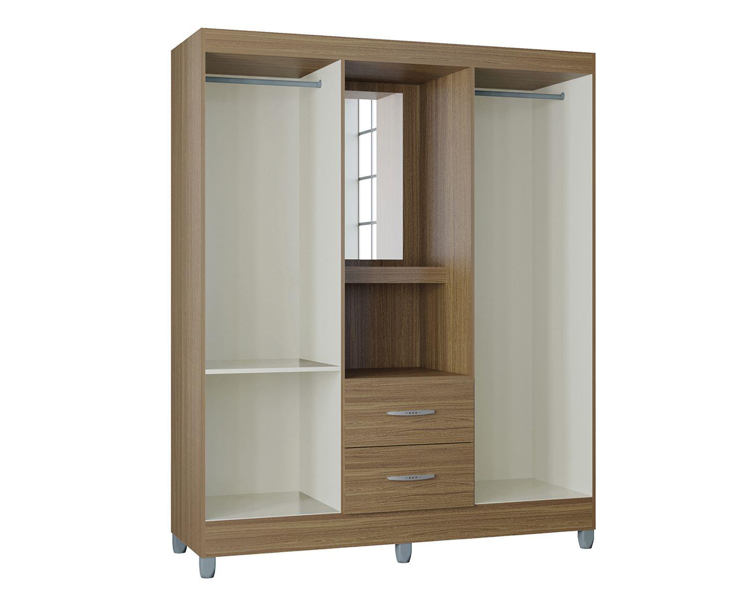 Closet 4 puertas 2 cajones Cordoba Casta o-2