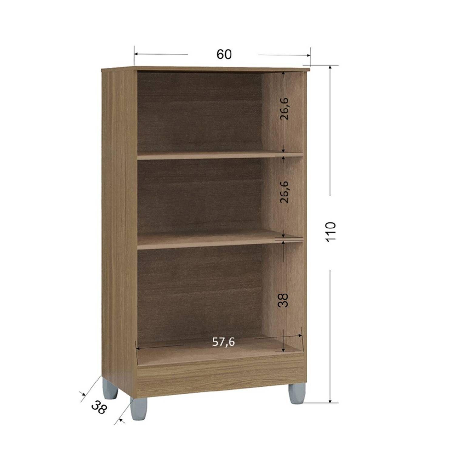 Despensa Multiuso 1.10 castaño off white-4