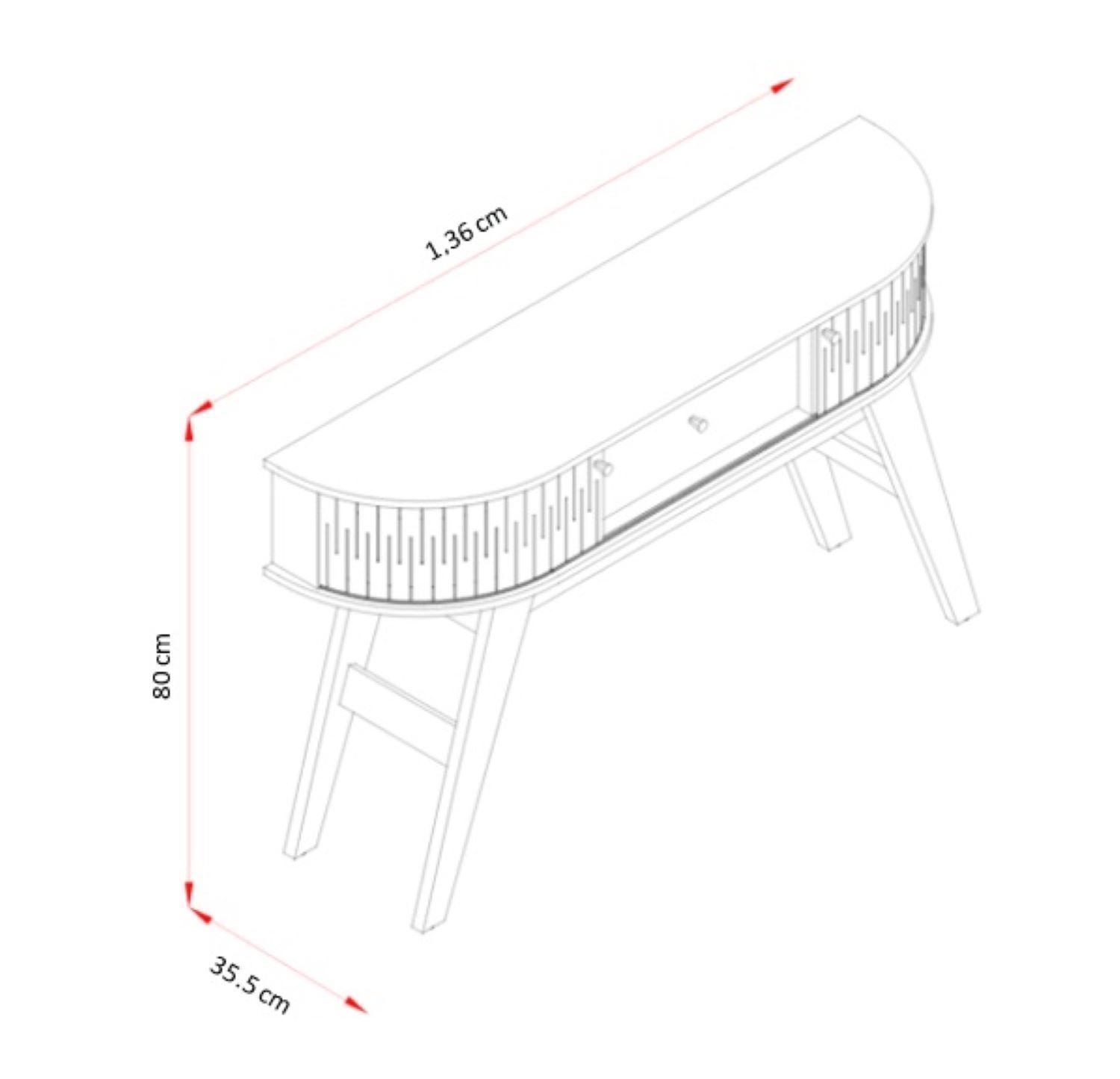 Aparador Console Estoril Cinamomo off white-5