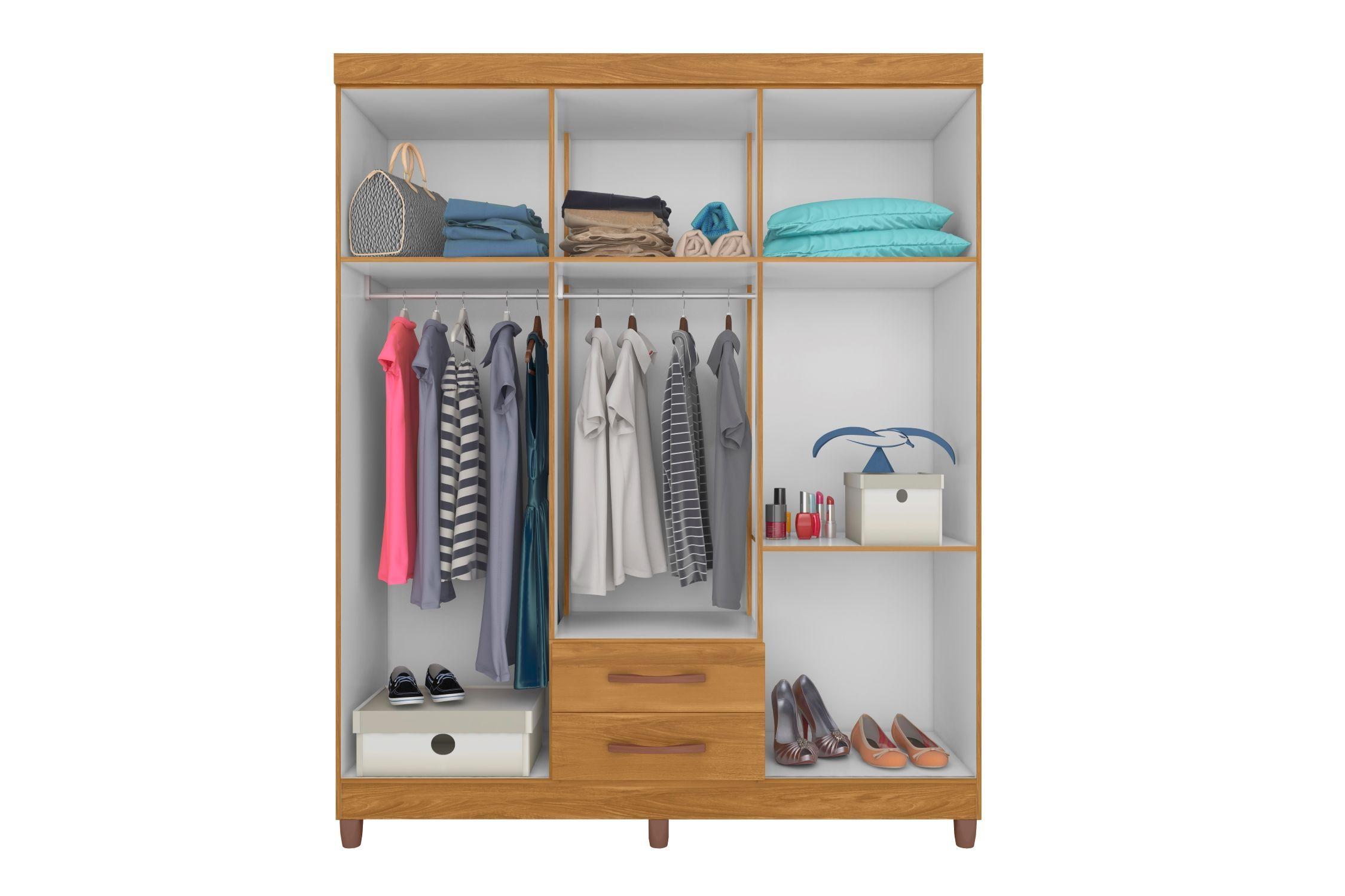 Closet ambar 6 puertas roble carvalho grife/ off white-2