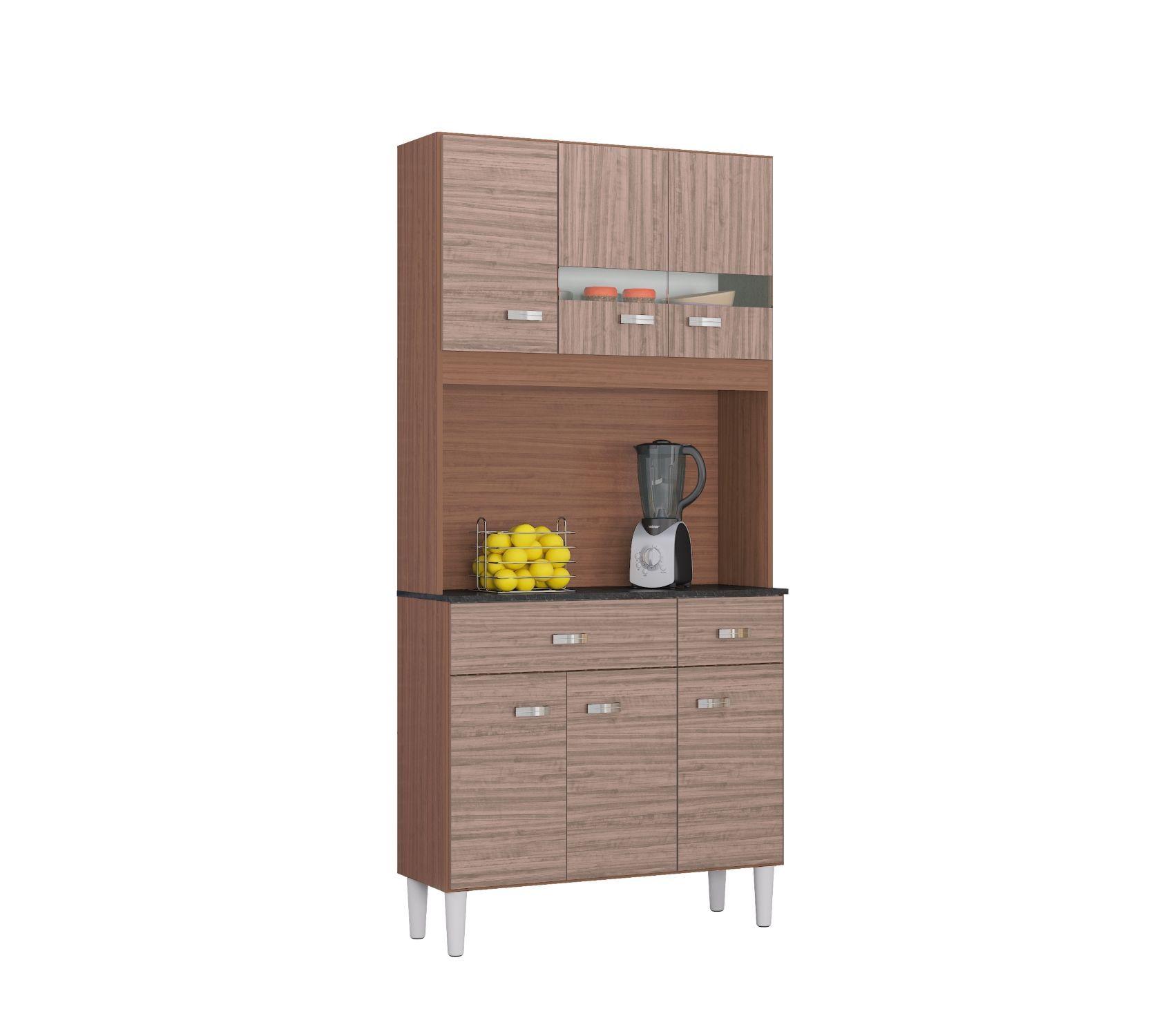 Mueble de cocina Manu 6 puertas capuchino/almendra-0