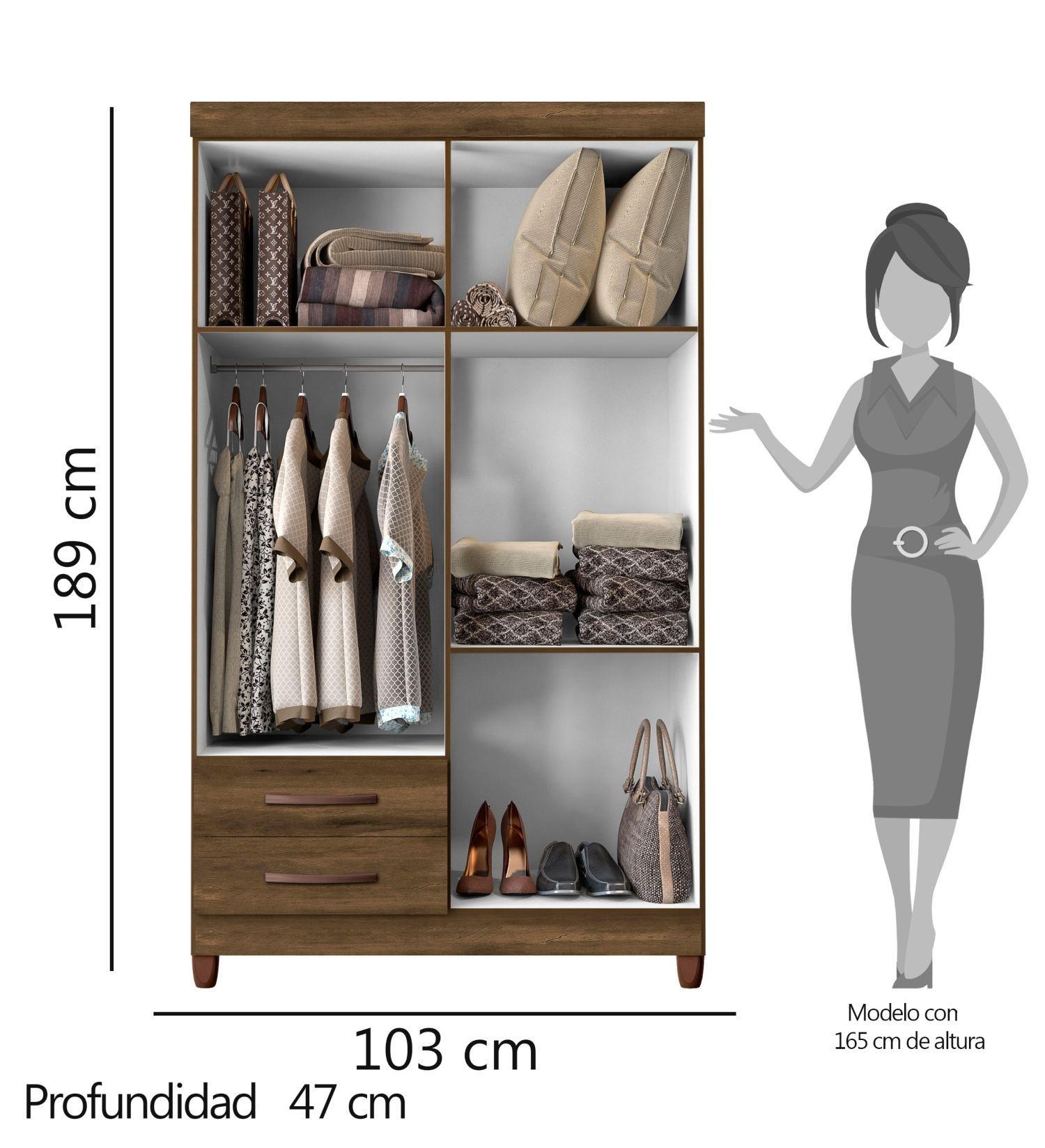 Closet Ambar 4 puertas cedro-2