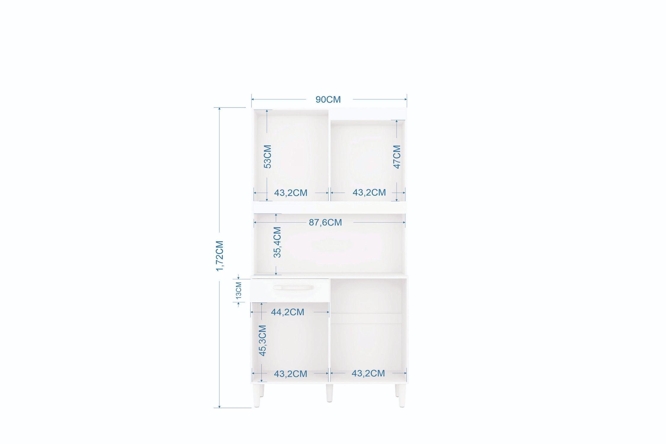 Cocina Carine 4 puertas blanco-2