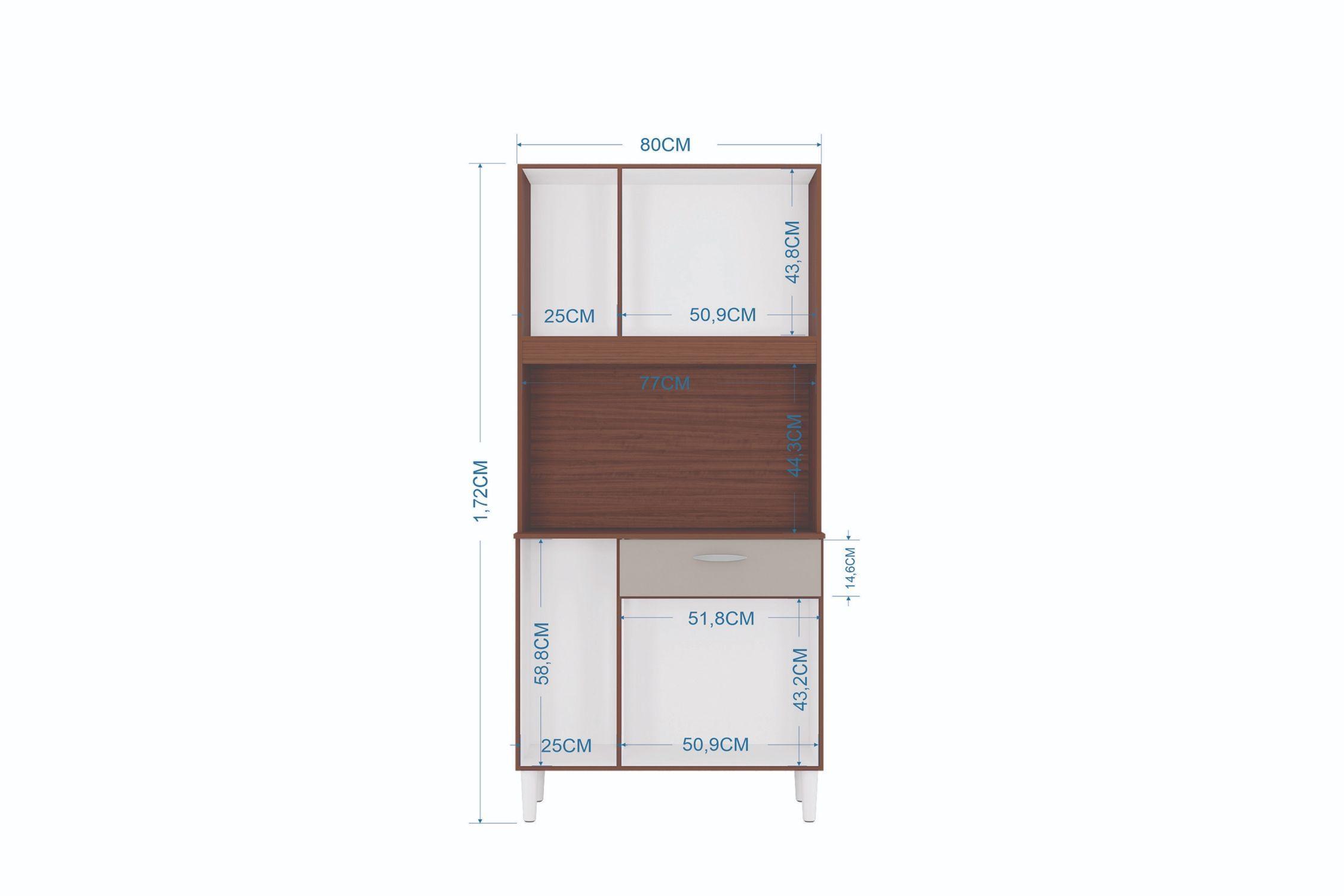 Cocina Cassia 6 puertas capuchino off white-2