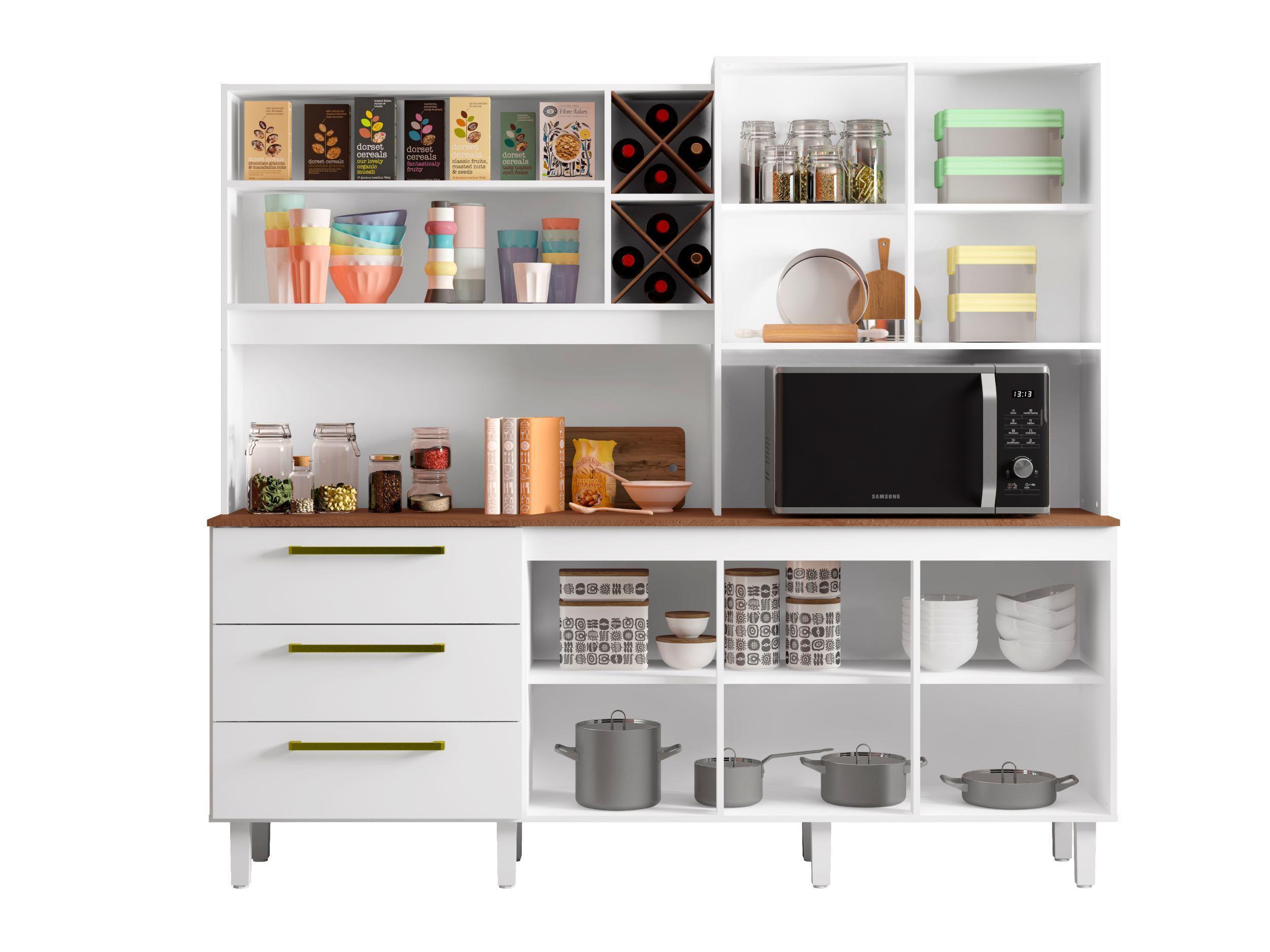 Mueble de cocina Alondra blanco/natura-2