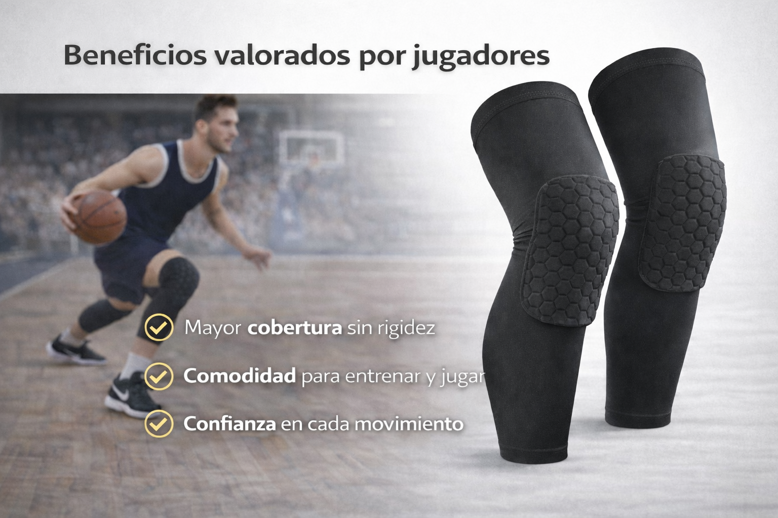 Rodilleras Medianas para Basquetbol Par M-4
