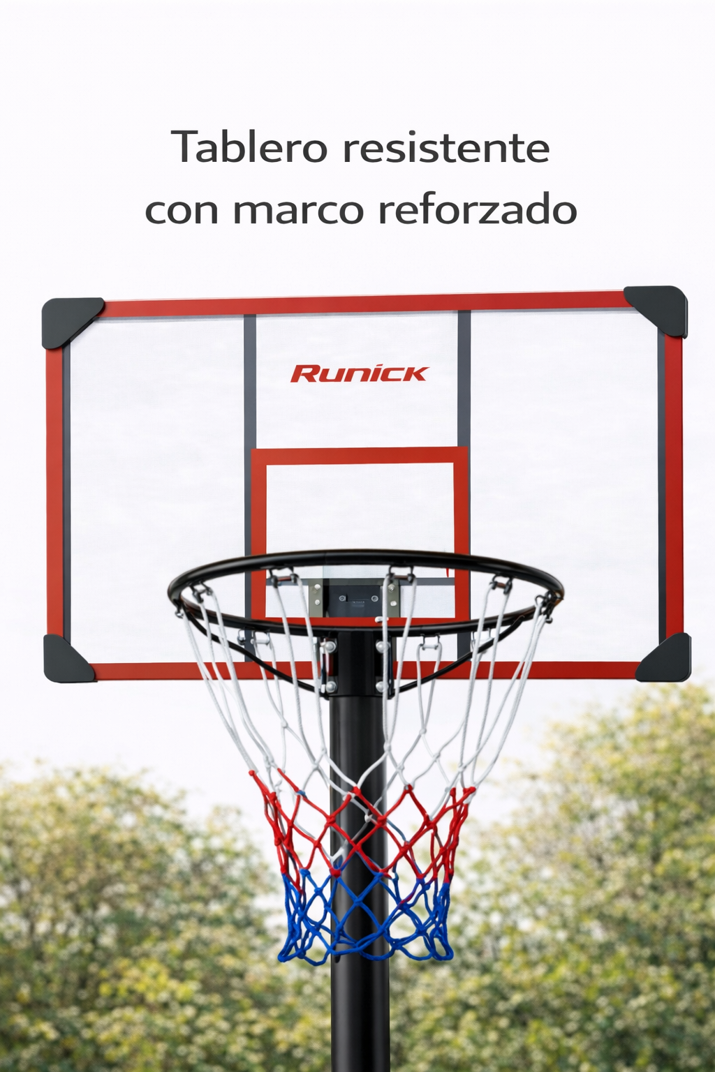 Tablero De Basquetbol Adulto Regulable 1,80/3,05 mts | Incluye Balon-3