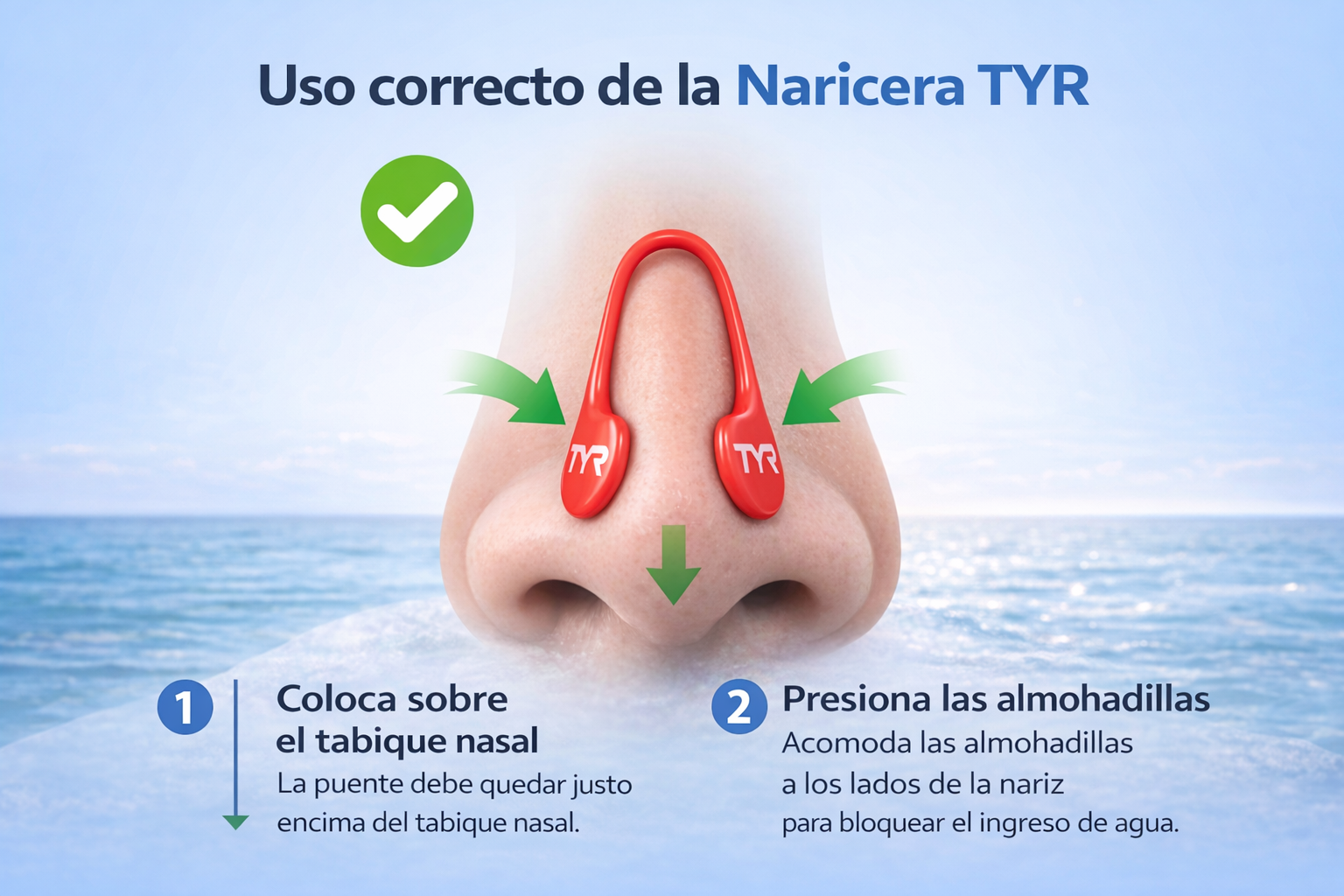 Naricera de Natación TYR con Estuche Protector-3