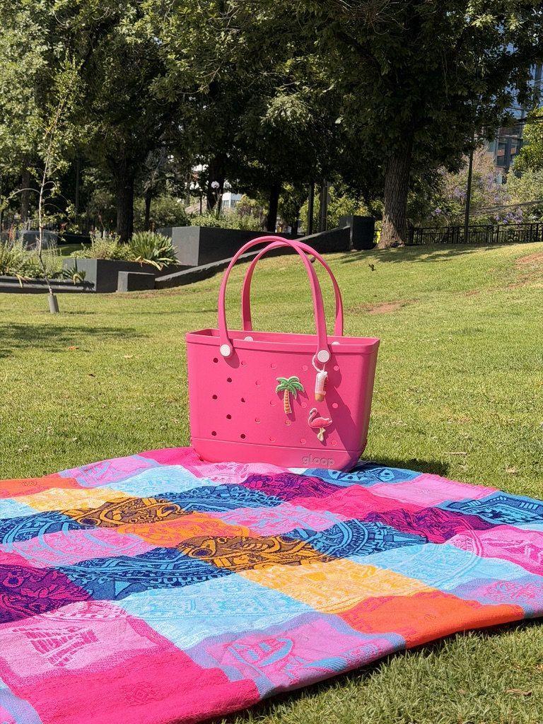 Bolso de playa Fucisa Bolso para playa piscina picnic lavable y resistente-6