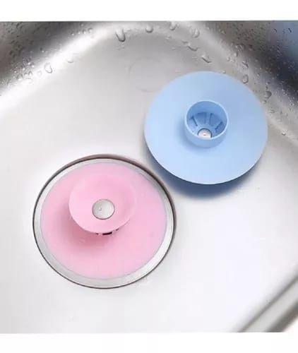 Pack de 4 Filtro Tapón Cocina Baño Tapa Silicona De Drenaje Lavaplatos universal-1