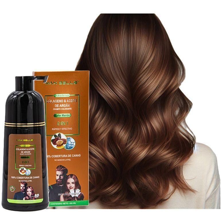 Shampoo con Tinte Capilar Color Marrón -2