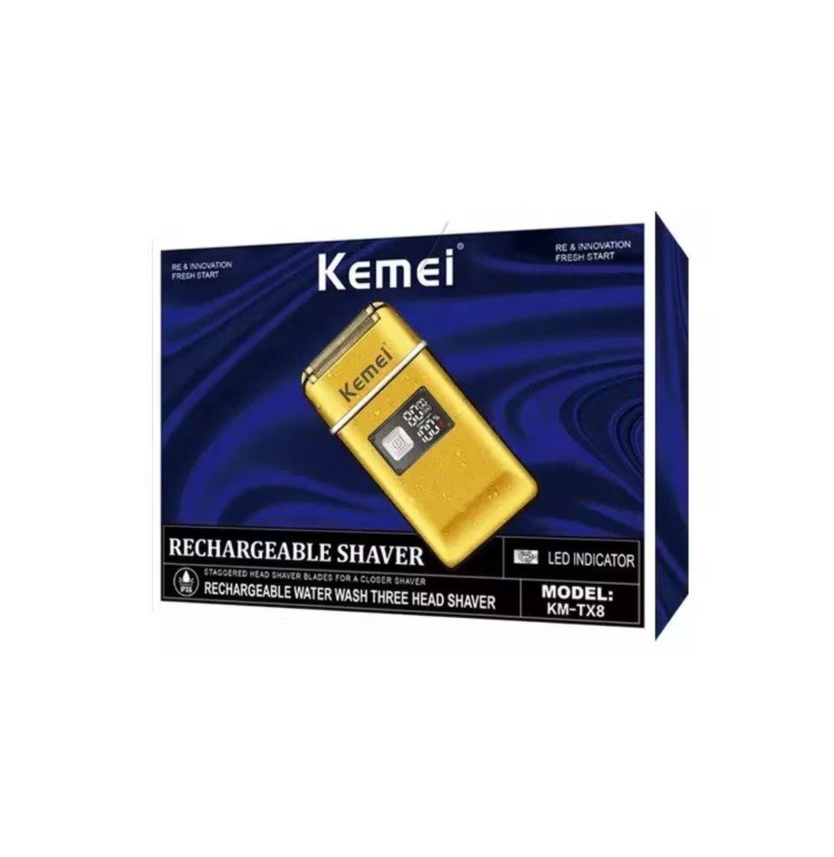 Maquina de Afeitar Kemei KM-TX8-3