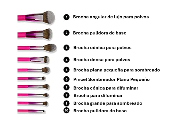 Set de Brochas Maquillaje Festival-2