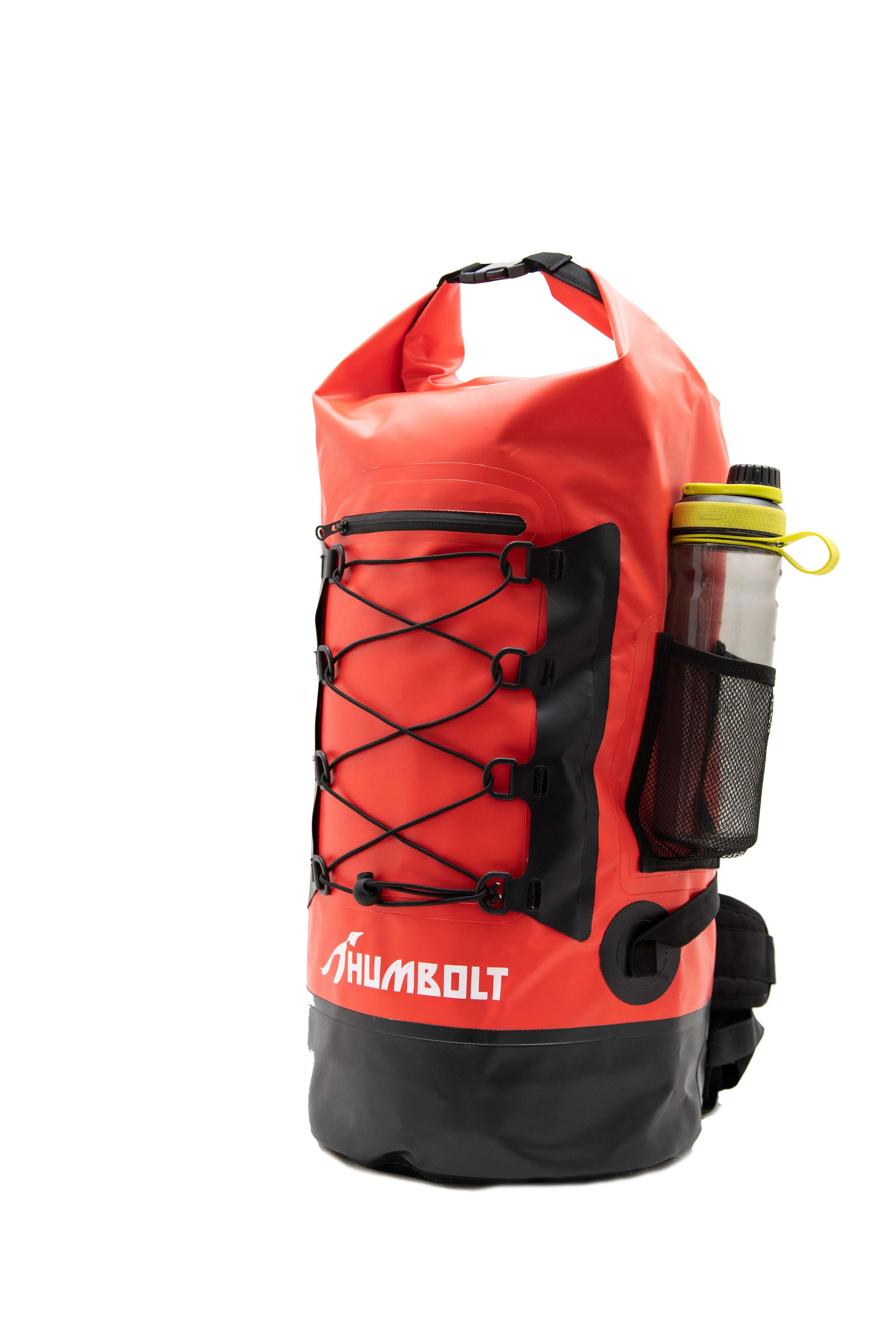 Bolsa Seca Mochila Humbolt Impermeable 50 L Roja-1