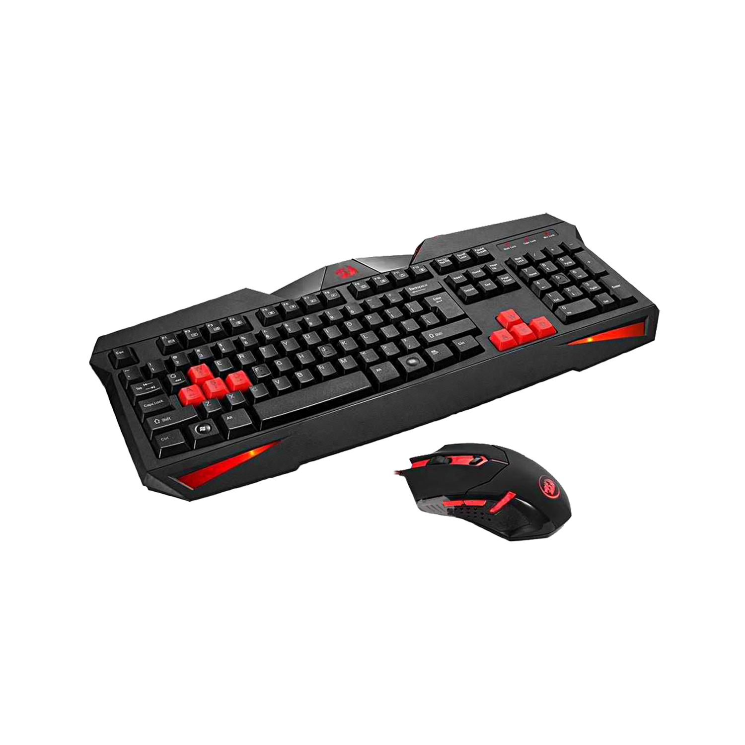 Kit Teclado/Mouse Redragon S101 VAJRA + CENTROPHORUS - Negro-0